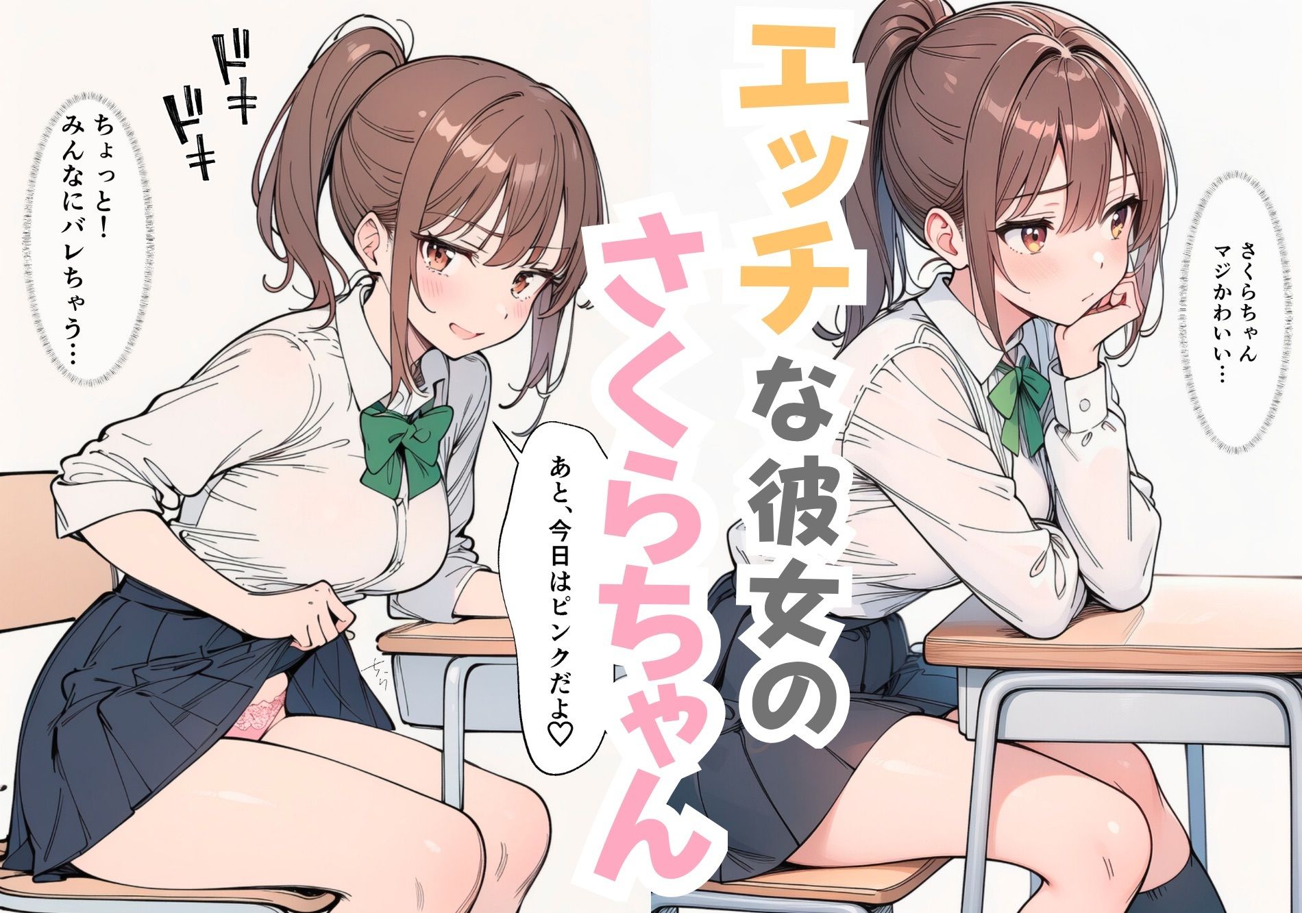 学校の中でエロい彼女と濃厚ラブラブHした話 サンプル画像1