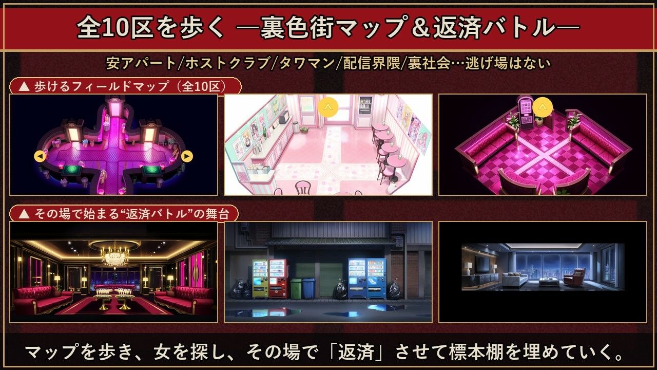 完済できない女たち― 闇金・裏色街・加害者経営RPG ― サンプル画像7