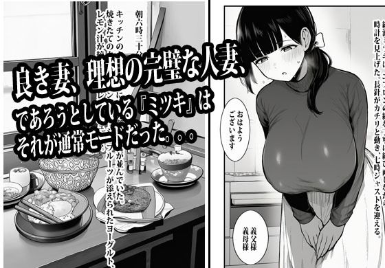 完璧を演じていた人妻はある日爆発してメス妻になる サンプル画像1