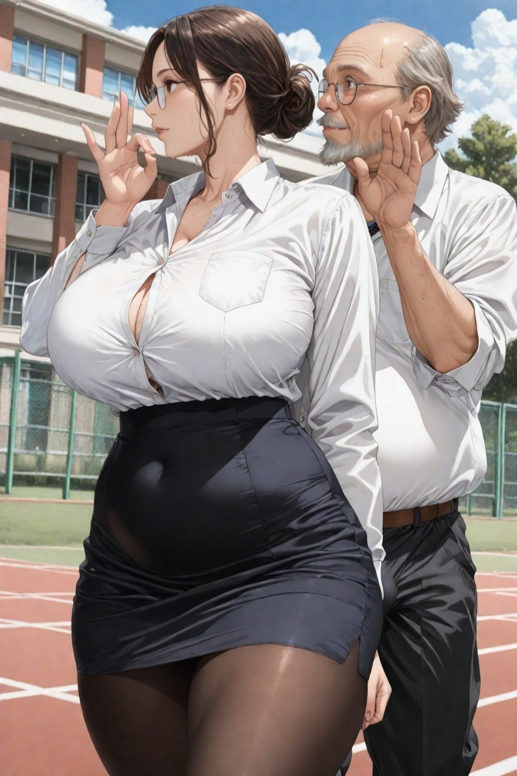 官能の瞬間 〜新任女教師の初出勤〜 サンプル画像1