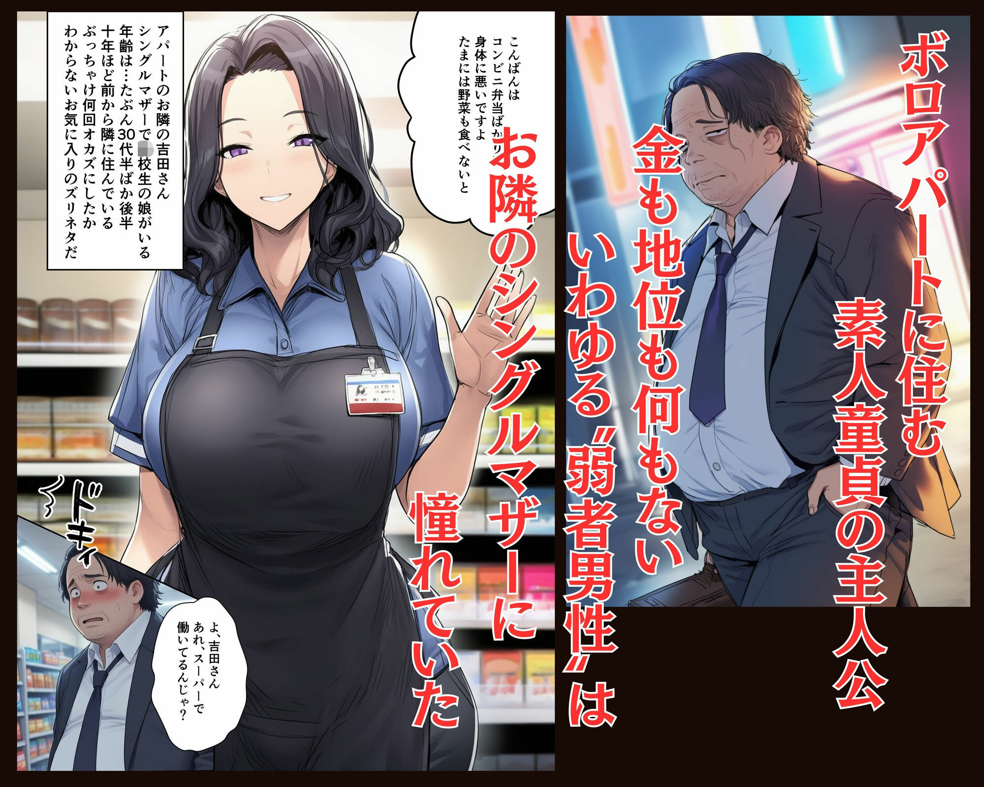 宝くじが当たったので貧困母娘買ってみた サンプル画像1