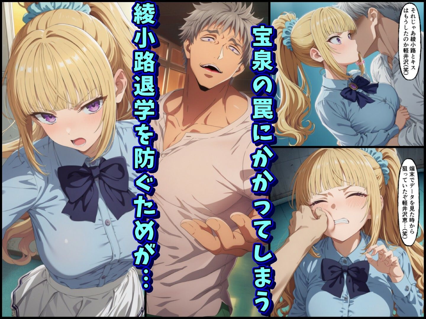 宝泉の暴力に屈するよう実ヒロイン達  宝泉に犯●れる七瀬翼篇  軽井沢恵  堀北鈴音  ようこそ実力至上主義の教室へ サンプル画像5