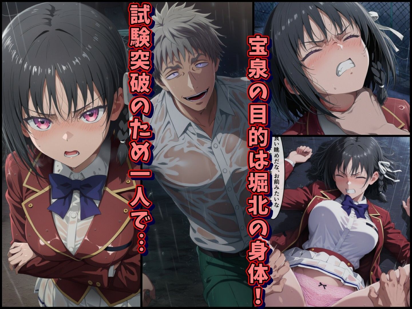 宝泉の暴力に屈するよう実ヒロイン達  宝泉に犯●れる七瀬翼篇  軽井沢恵  堀北鈴音  ようこそ実力至上主義の教室へ サンプル画像8