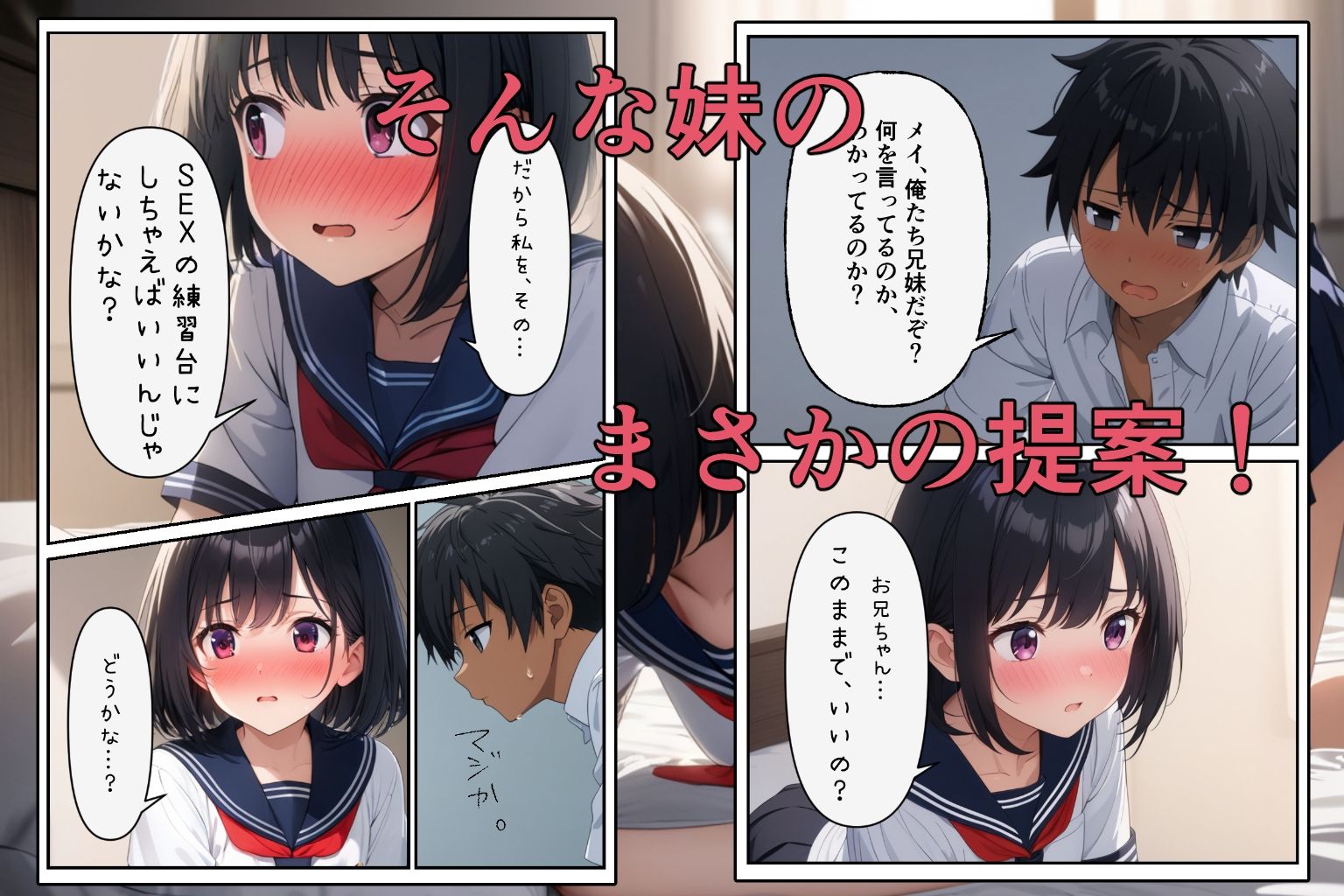 実はブラコンな妹をSEXの練習台にしちゃった件 サンプル画像2