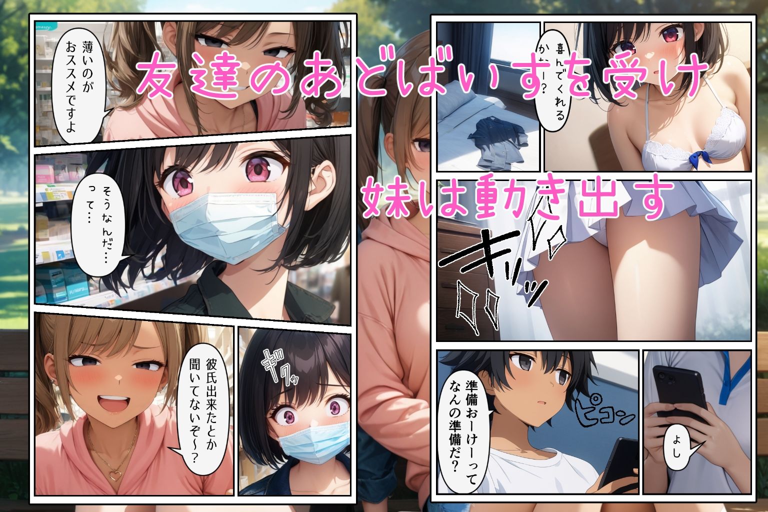 実はブラコンな妹をSEXの練習台にしちゃった件 サンプル画像6