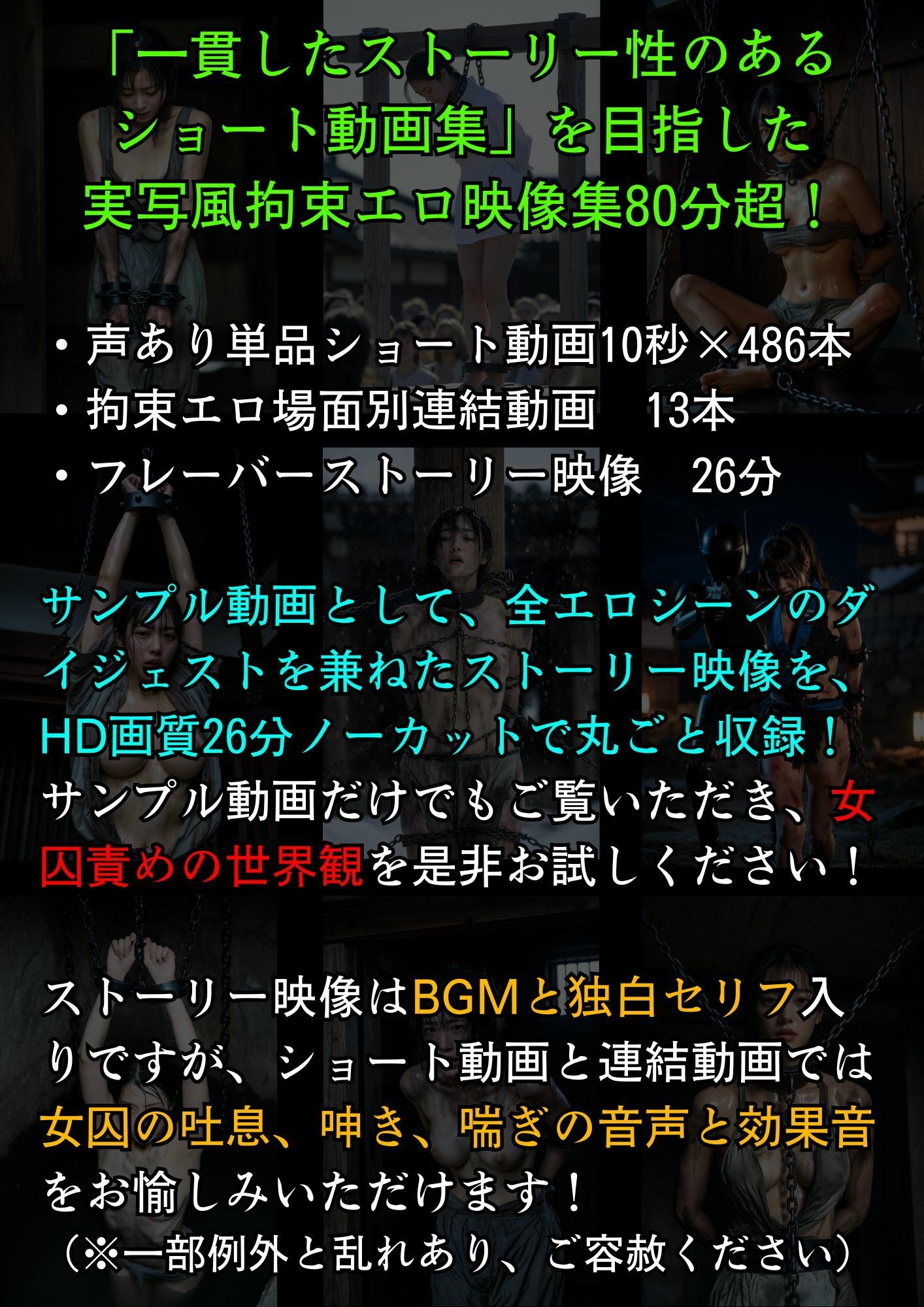実写風拘束責めショート動画集 The Captive Stories 01 ハルヤ調和志士の独白 サンプル画像1