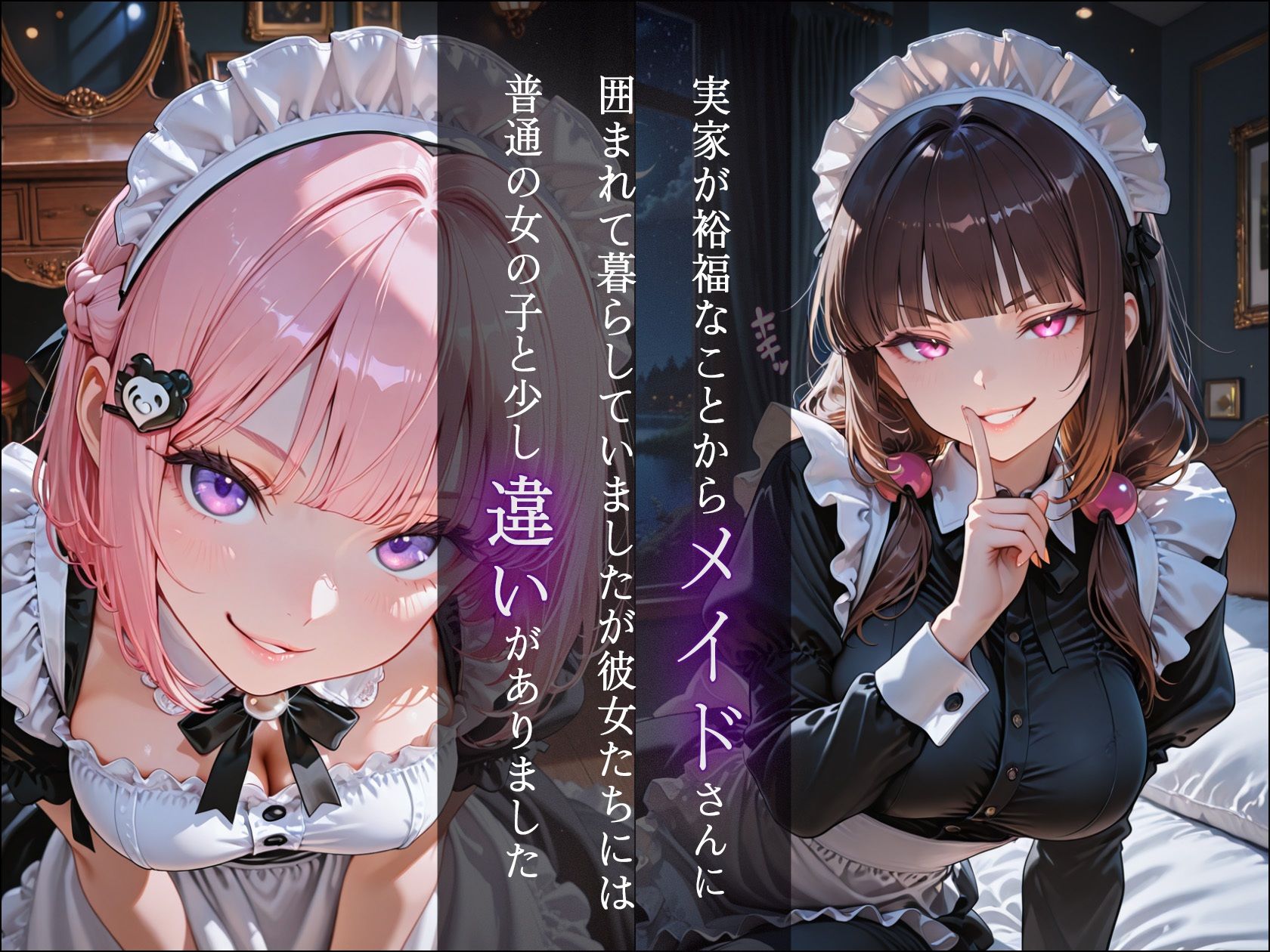 実家のドSメイドから夜な夜な徹底搾精される話 サンプル画像1