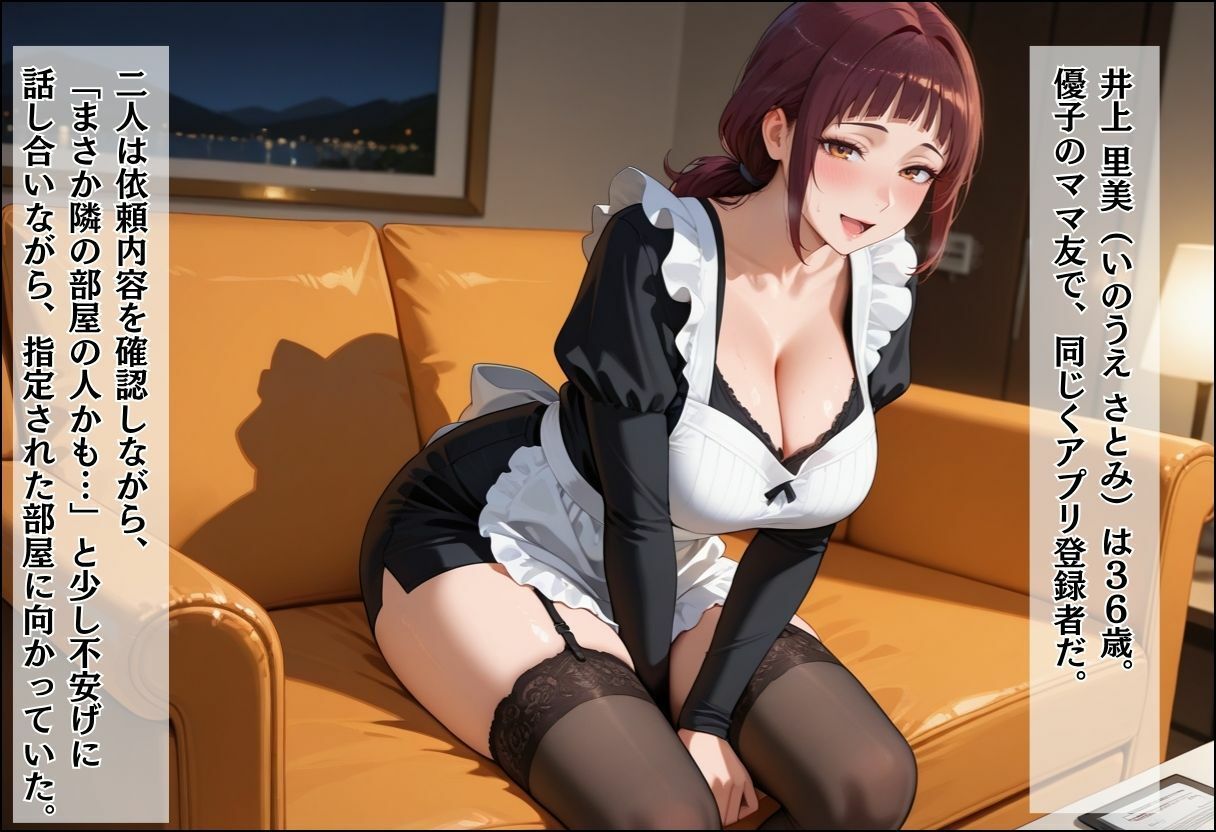 家事代行アプリで人妻をコスプレ奉仕させる話 〜隣人妻メイド奉仕編〜 サンプル画像3