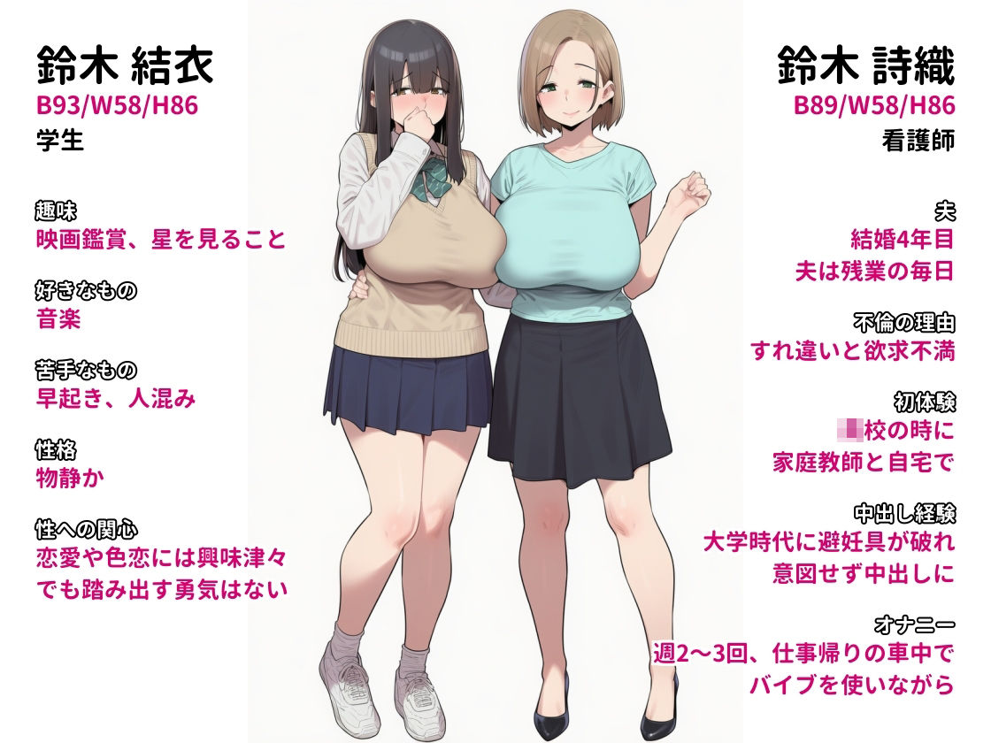 家庭訪問したJK宅で母娘まとめて親子丼 サンプル画像7
