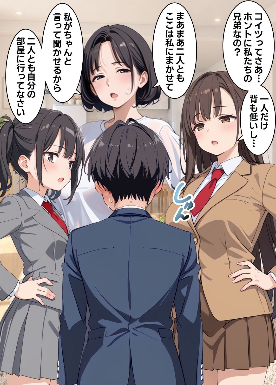 家族みんなで非モテの僕をバカにしてたのにデカチンでイカせてやったら立場が逆転したw サンプル画像1