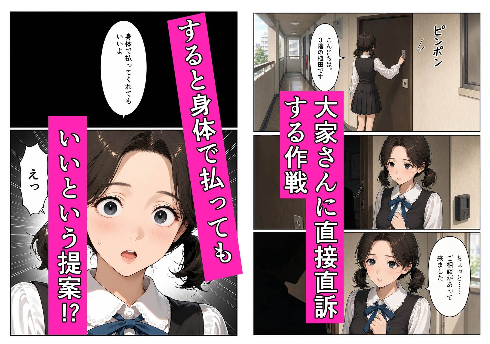 家賃が払えない人妻NTR物語〜からだで払ってくれてもいいよ〜 サンプル画像2