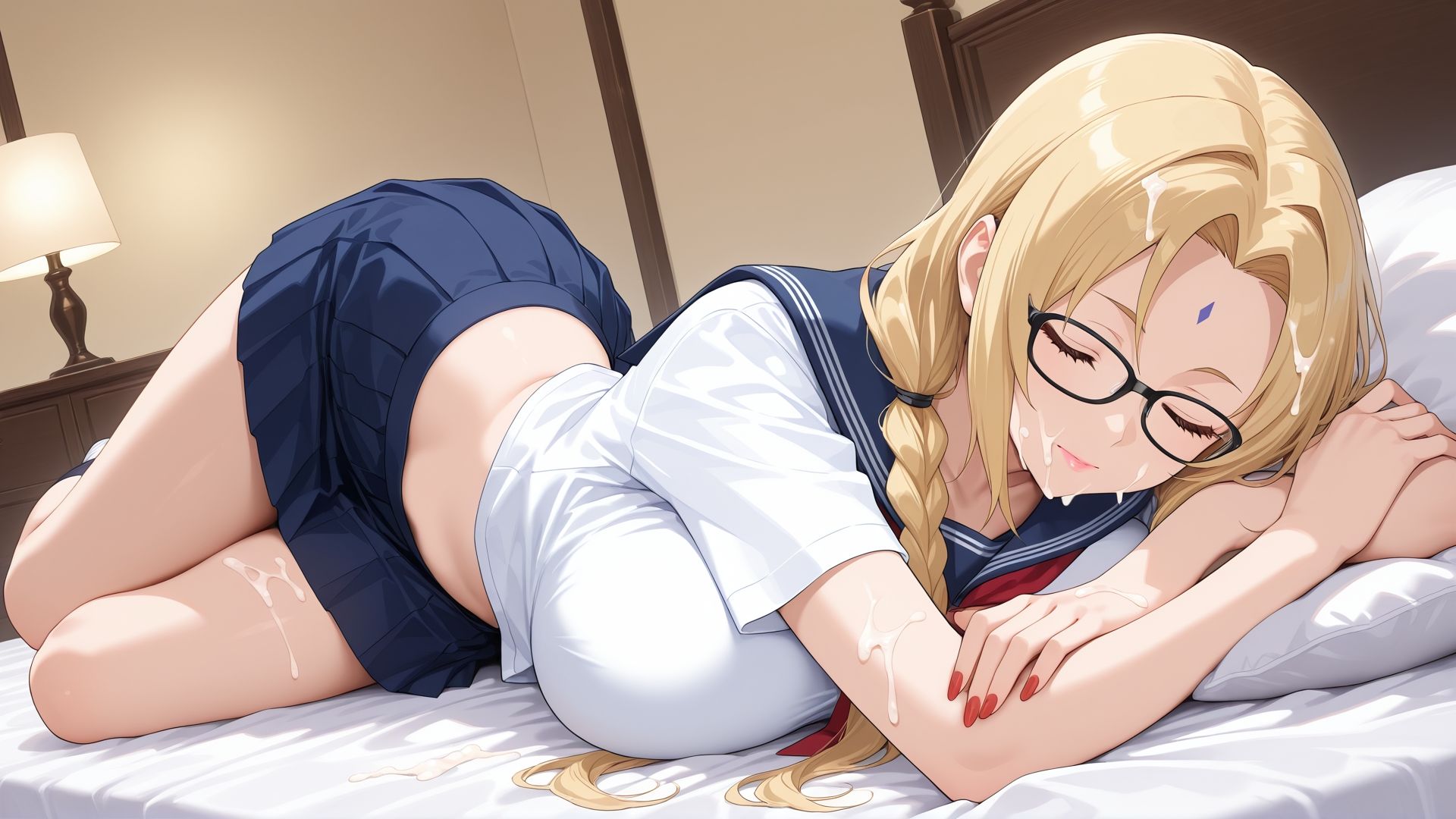 寝ている○○にぶっかけ  つなで編 サンプル画像8