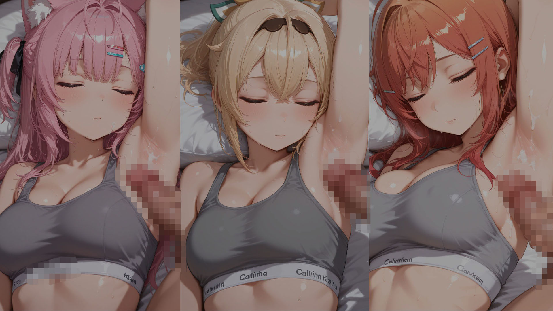 寝ている彼女にいたずら（ハート）〜無防備スポブラ姿に我慢できずに〜  （ホ●ライブ バージョン ） サンプル画像5