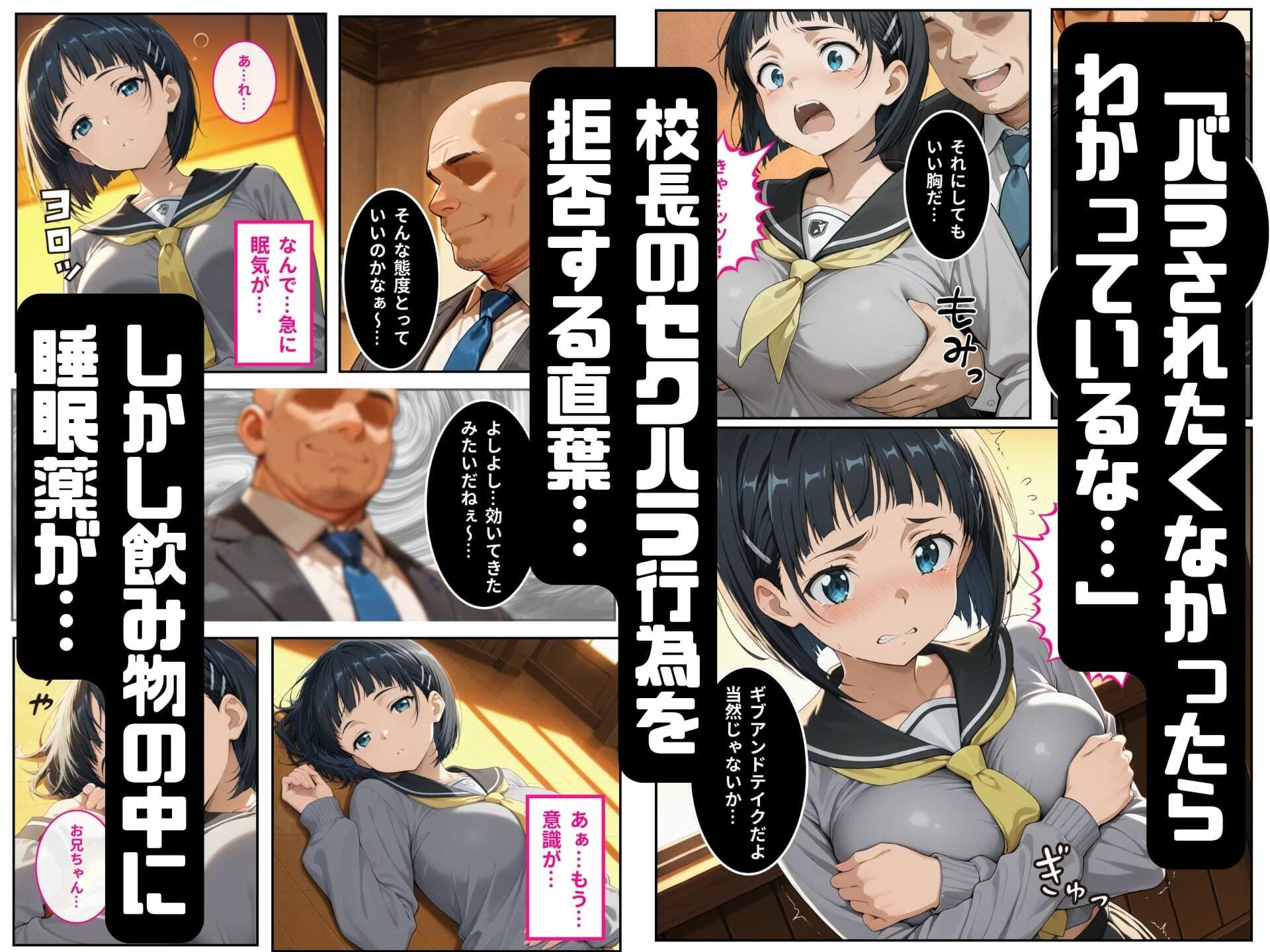 寝取られた直葉-校長のちんぽでメス堕ちする サンプル画像5