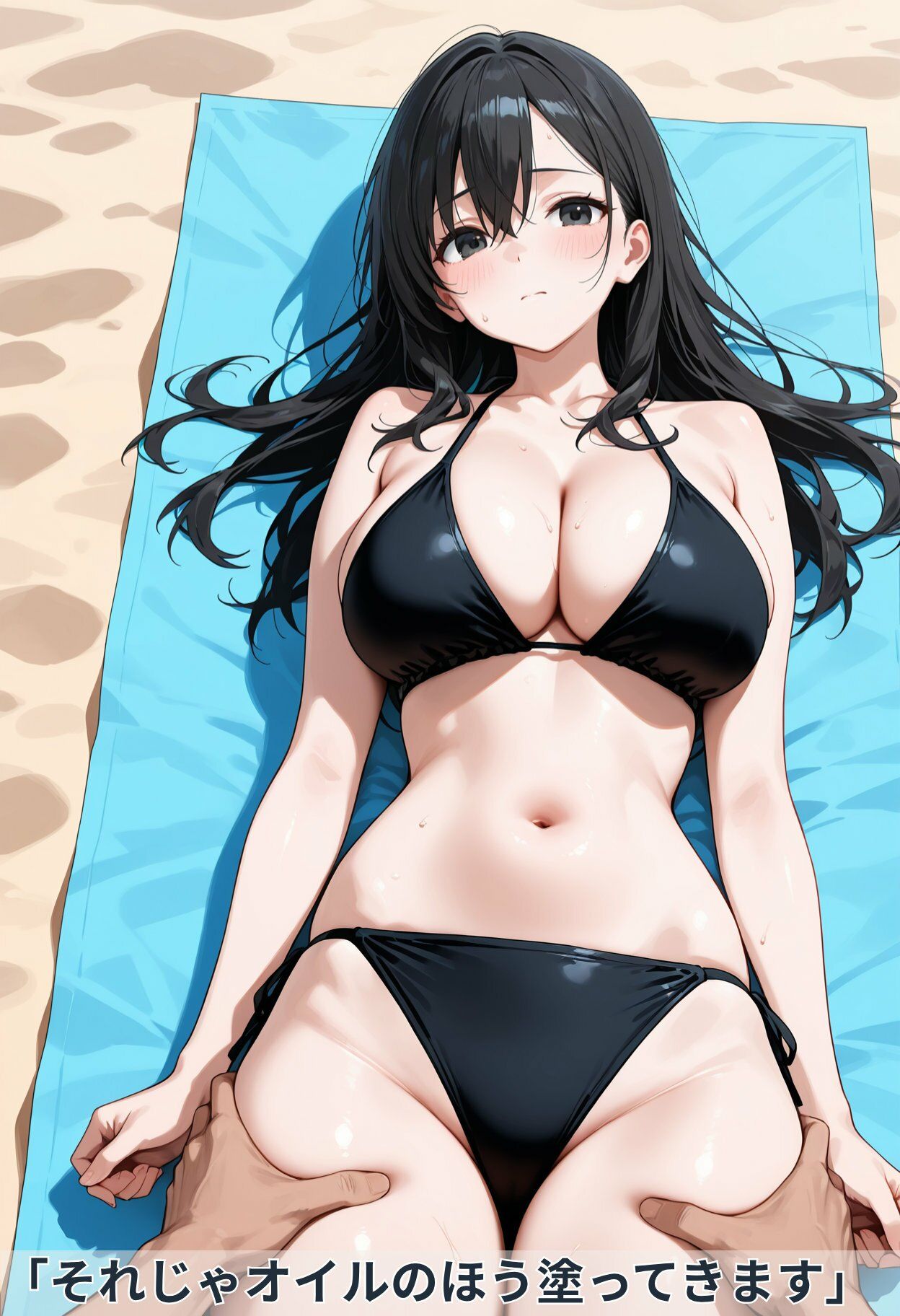寝取られ人妻 ビーチで媚薬オイル完堕ち編4【全219枚】 サンプル画像2