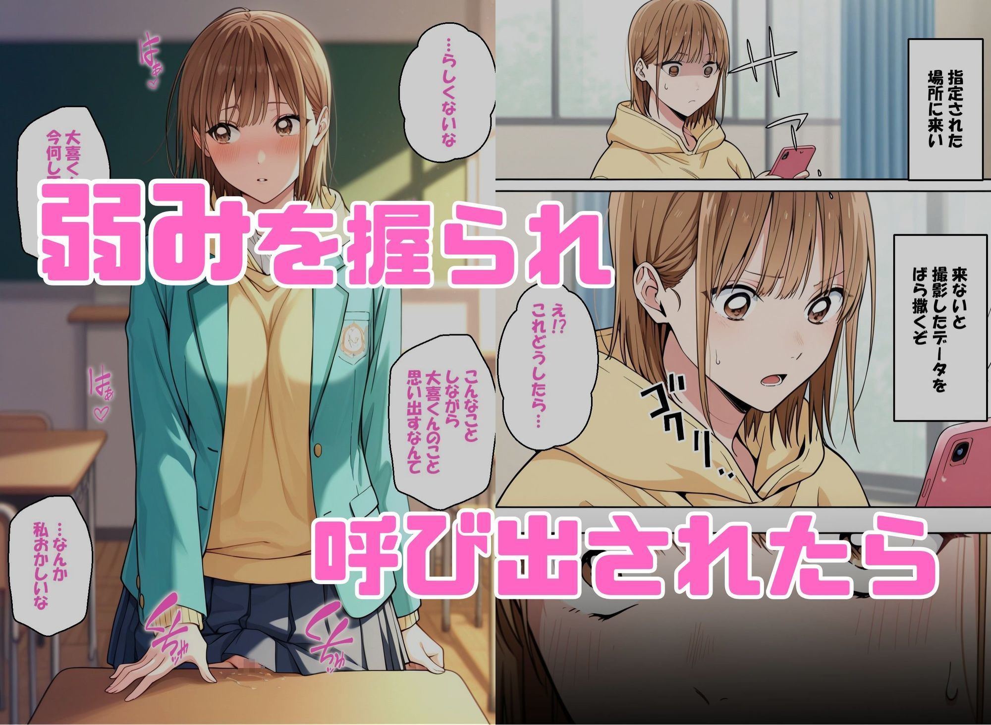 寝取られ女子 弱みをネタに支配された 鹿〇千夏 サンプル画像1