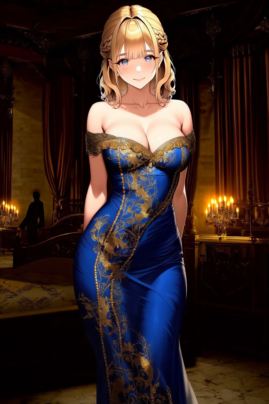 寝室でガッツリ汗だく種付けされる姫様 サンプル画像2