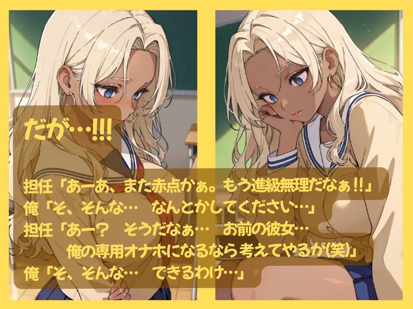小悪魔ギャルな俺の彼女が担任教師のオナホになった件 サンプル画像4