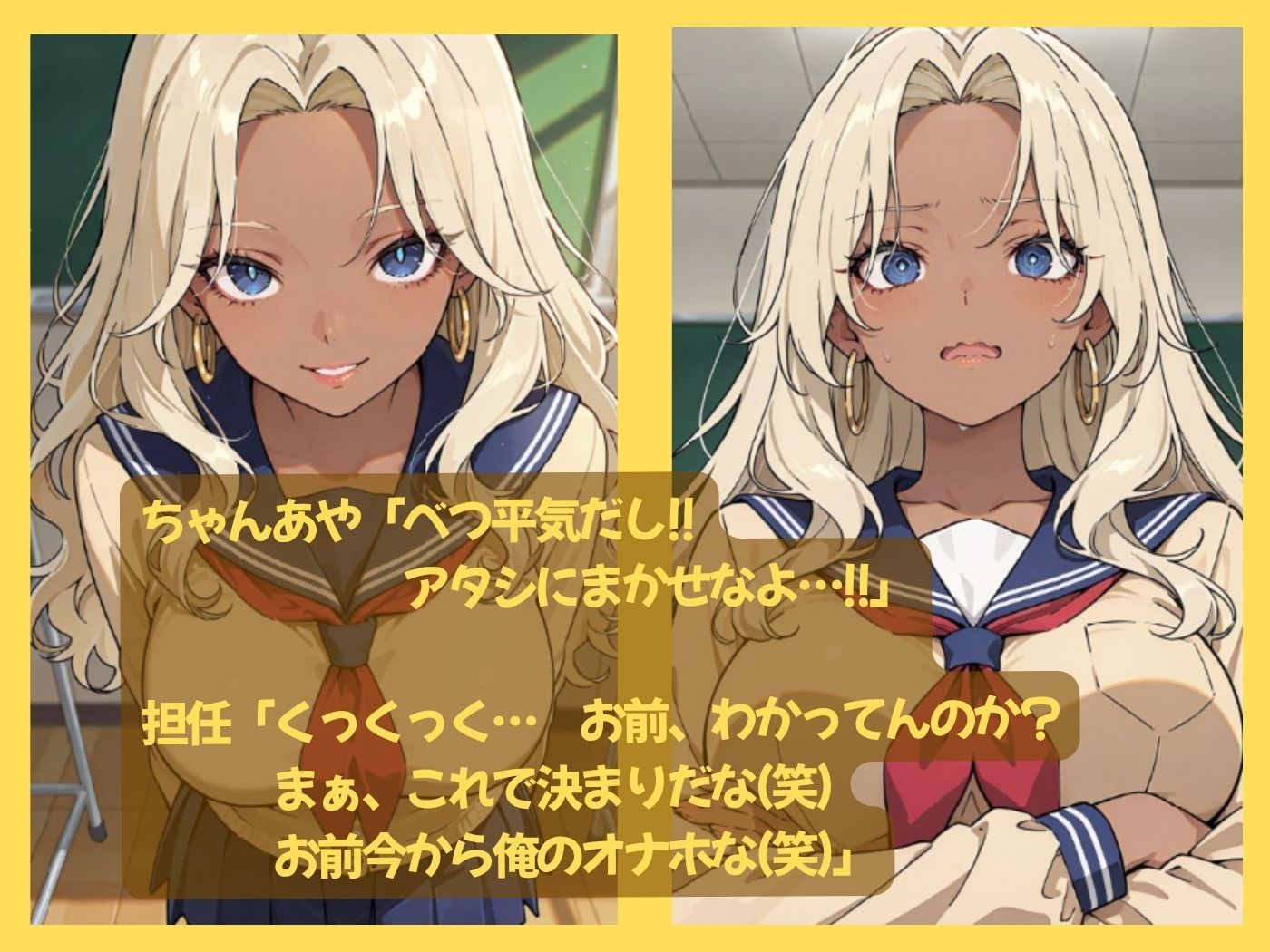 小悪魔ギャルな俺の彼女が担任教師のオナホになった件 サンプル画像5