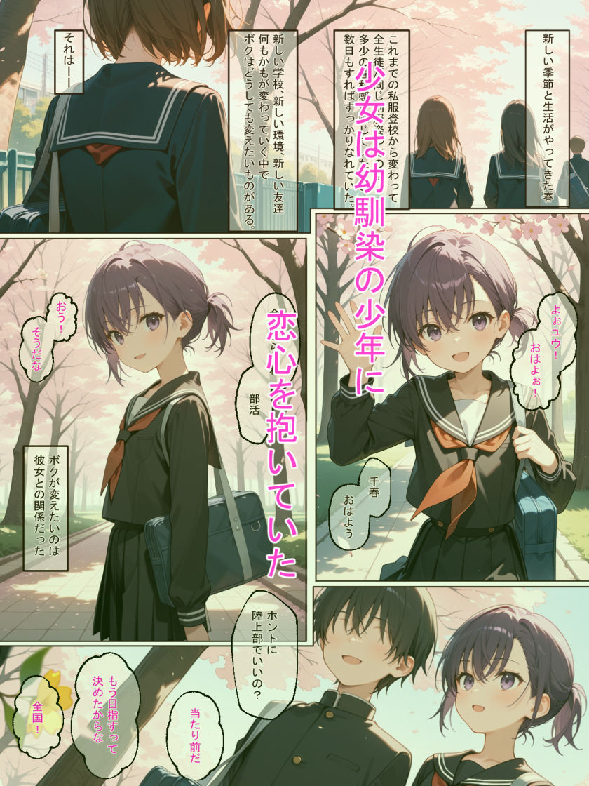 少女孕ませシリーズ  陸上少女編  ボクの好きだった幼馴染が寝取られて孕まされている！ サンプル画像1