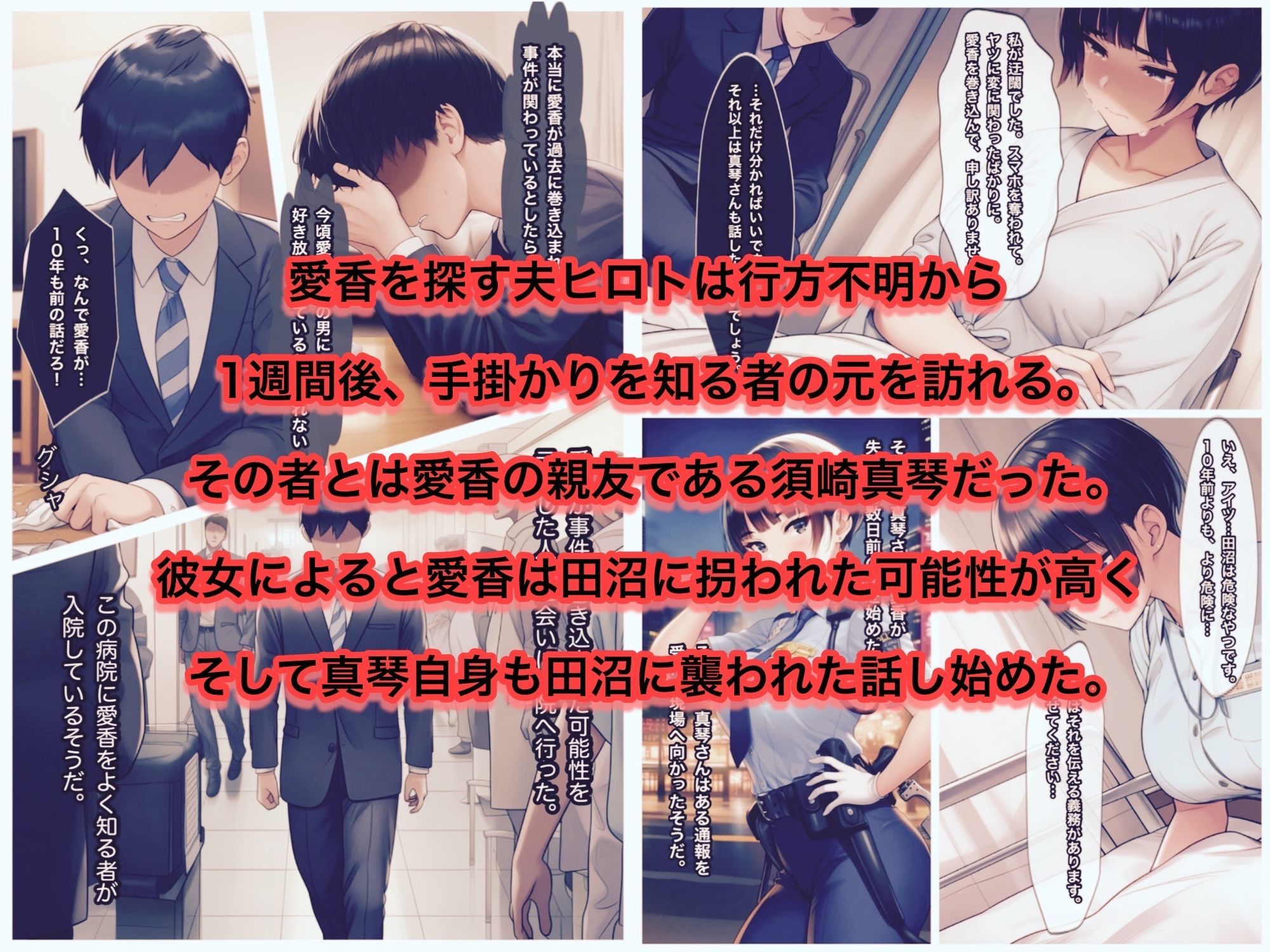 少女汚染4章 誘拐された人妻愛香とホームレスの肉便器の親友 サンプル画像3
