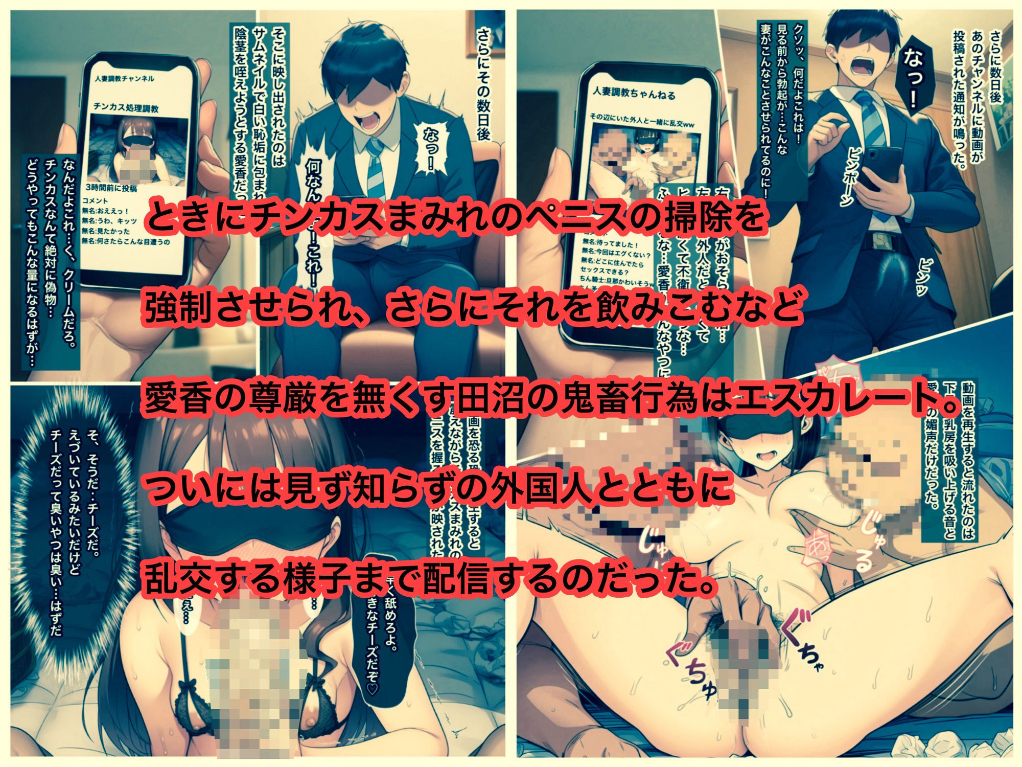 少女汚染最終章  地獄の痴態配信  雌豚愛香の受難 サンプル画像3