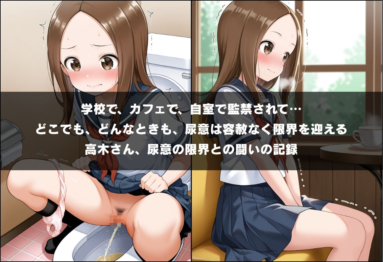 尿意の限界 おもらし上手の高木さん サンプル画像1