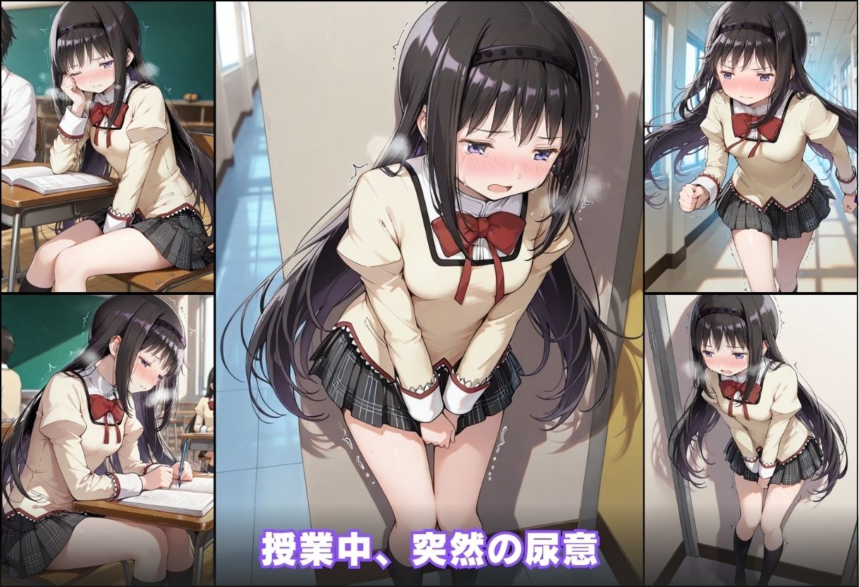 尿意の限界 ドギマギおもらし 暁美ほむら サンプル画像3
