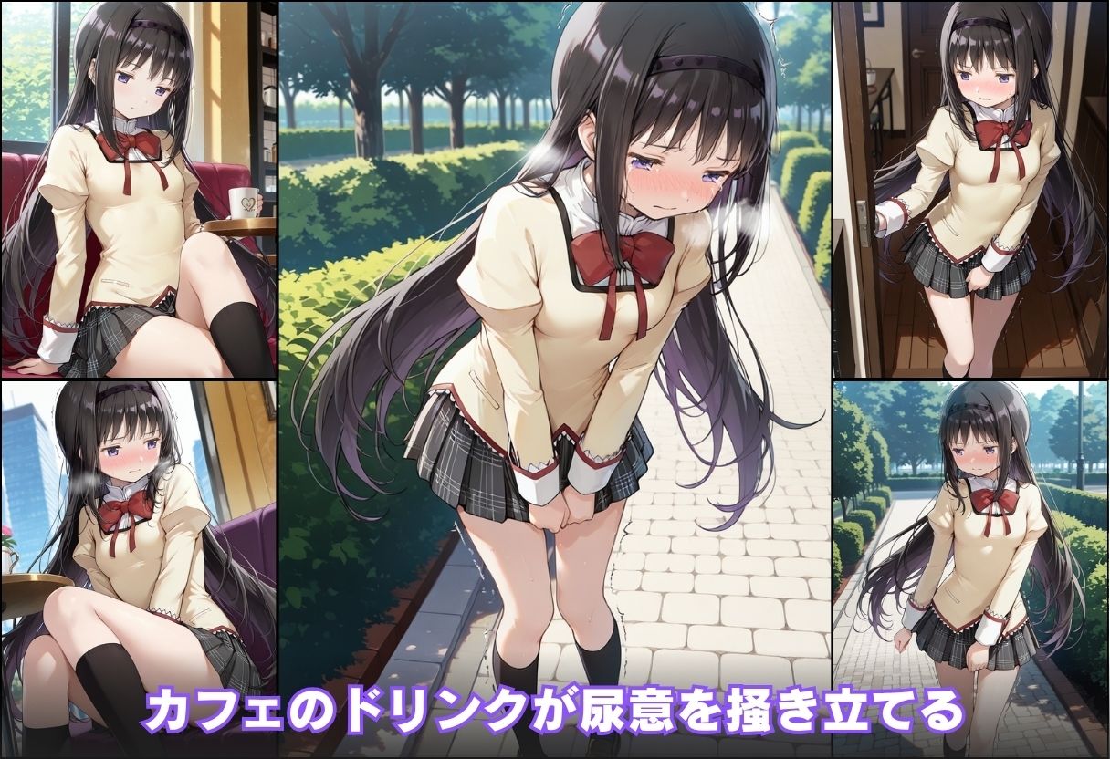 尿意の限界 ドギマギおもらし 暁美ほむら サンプル画像5