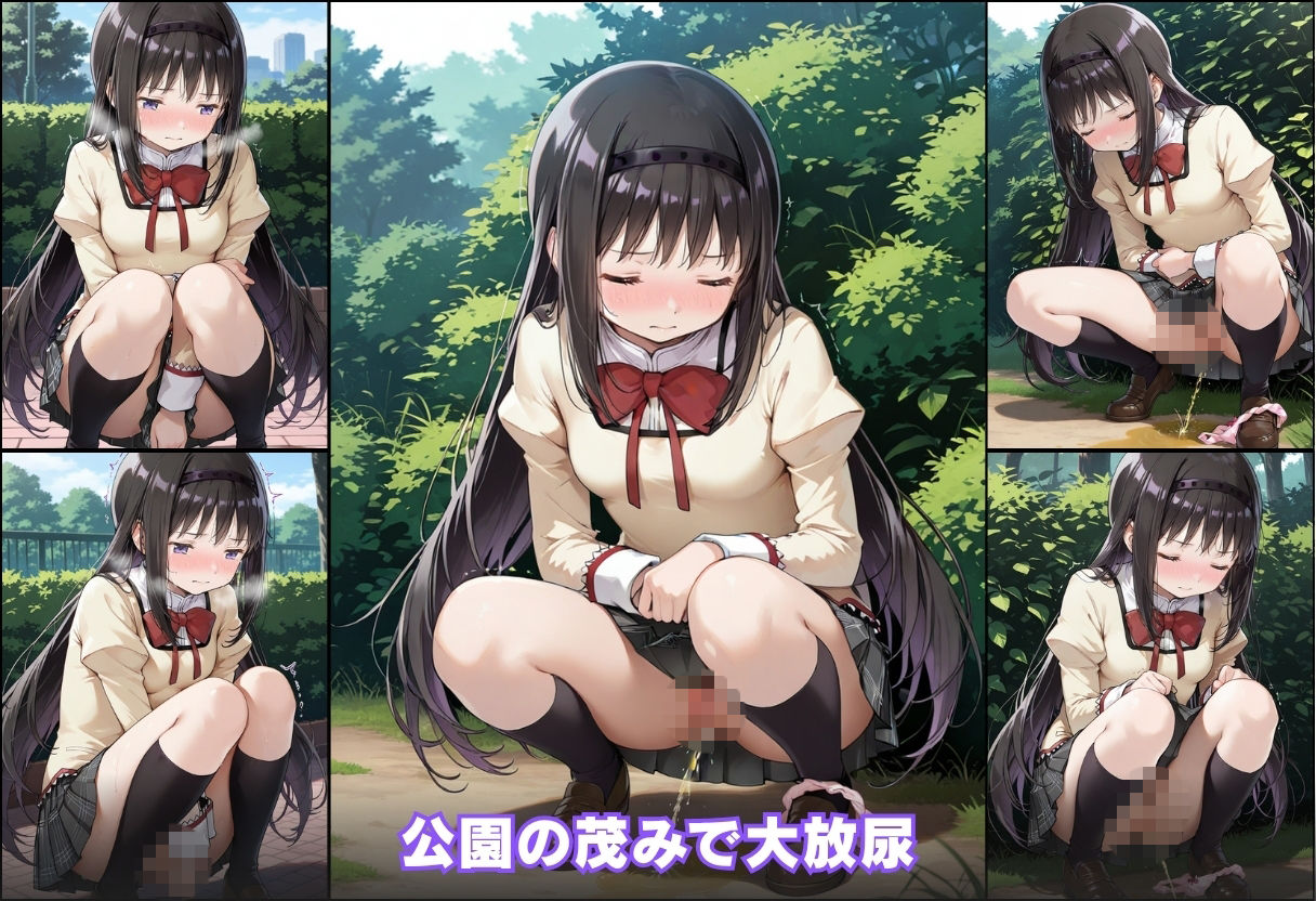 尿意の限界 ドギマギおもらし 暁美ほむら サンプル画像6