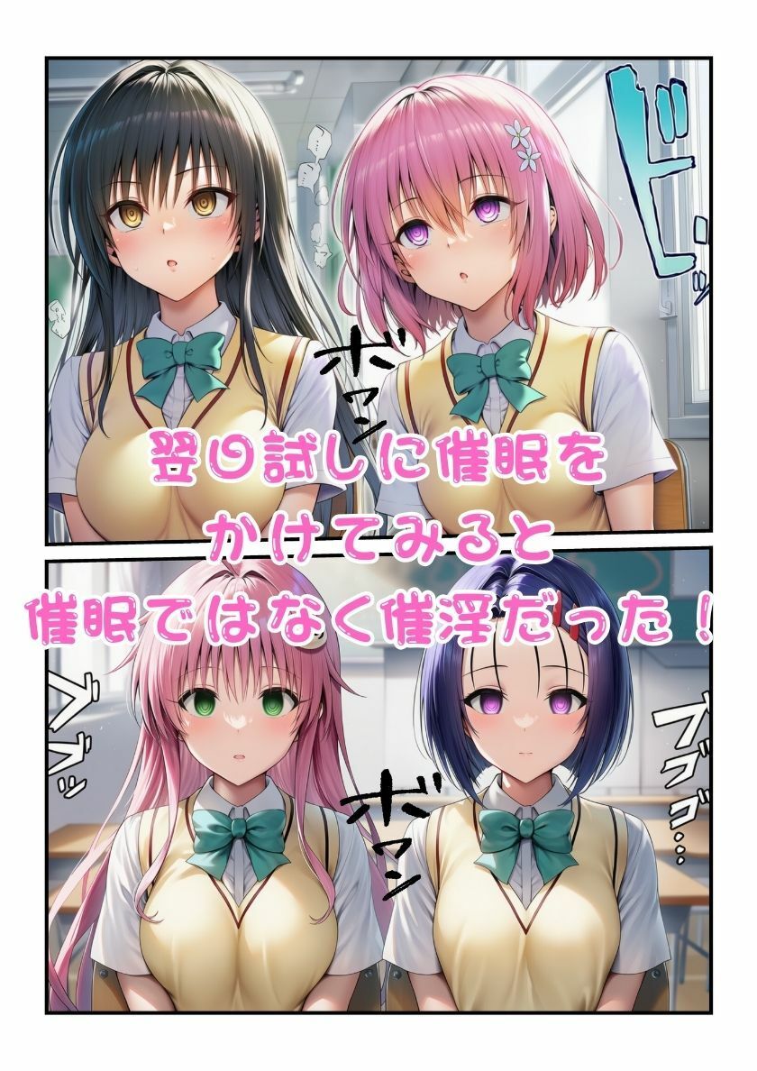 居残りヒロイン達に教師が催●かけたら淫乱化して乱交できちゃった！【ToL？veる編】 サンプル画像3