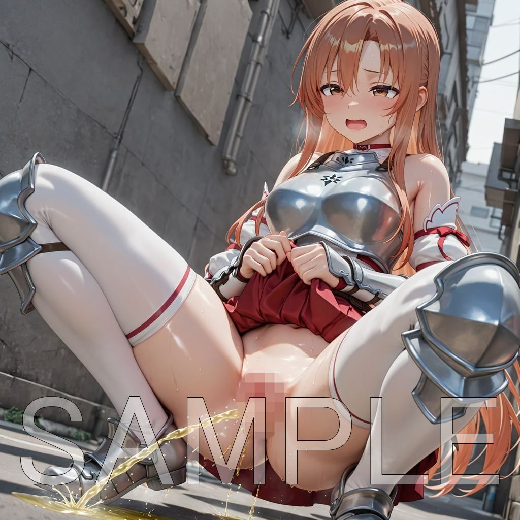 屋外限界放尿アスナ サンプル画像1