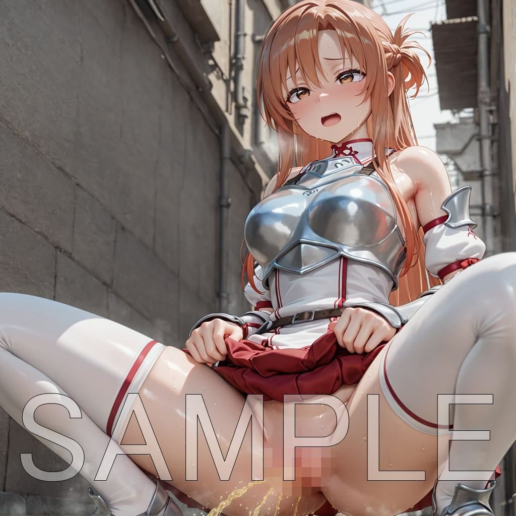 屋外限界放尿アスナ サンプル画像6