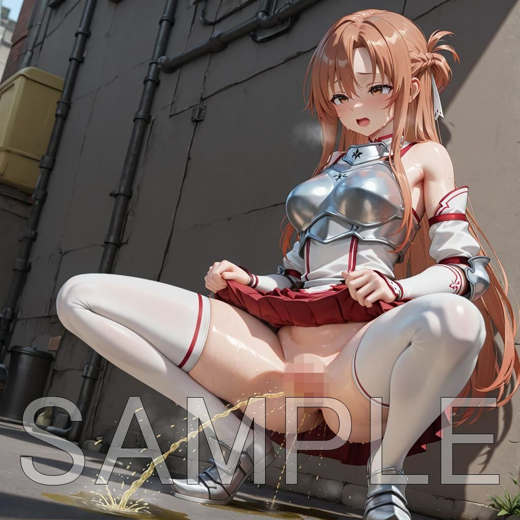 屋外限界放尿アスナ サンプル画像8