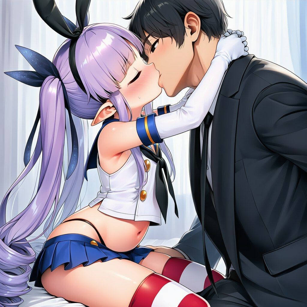 島風服を着せられ、ラブホに連れ込まれたキョウカちゃんと甘々えっちCG集 〜100枚〜 サンプル画像1