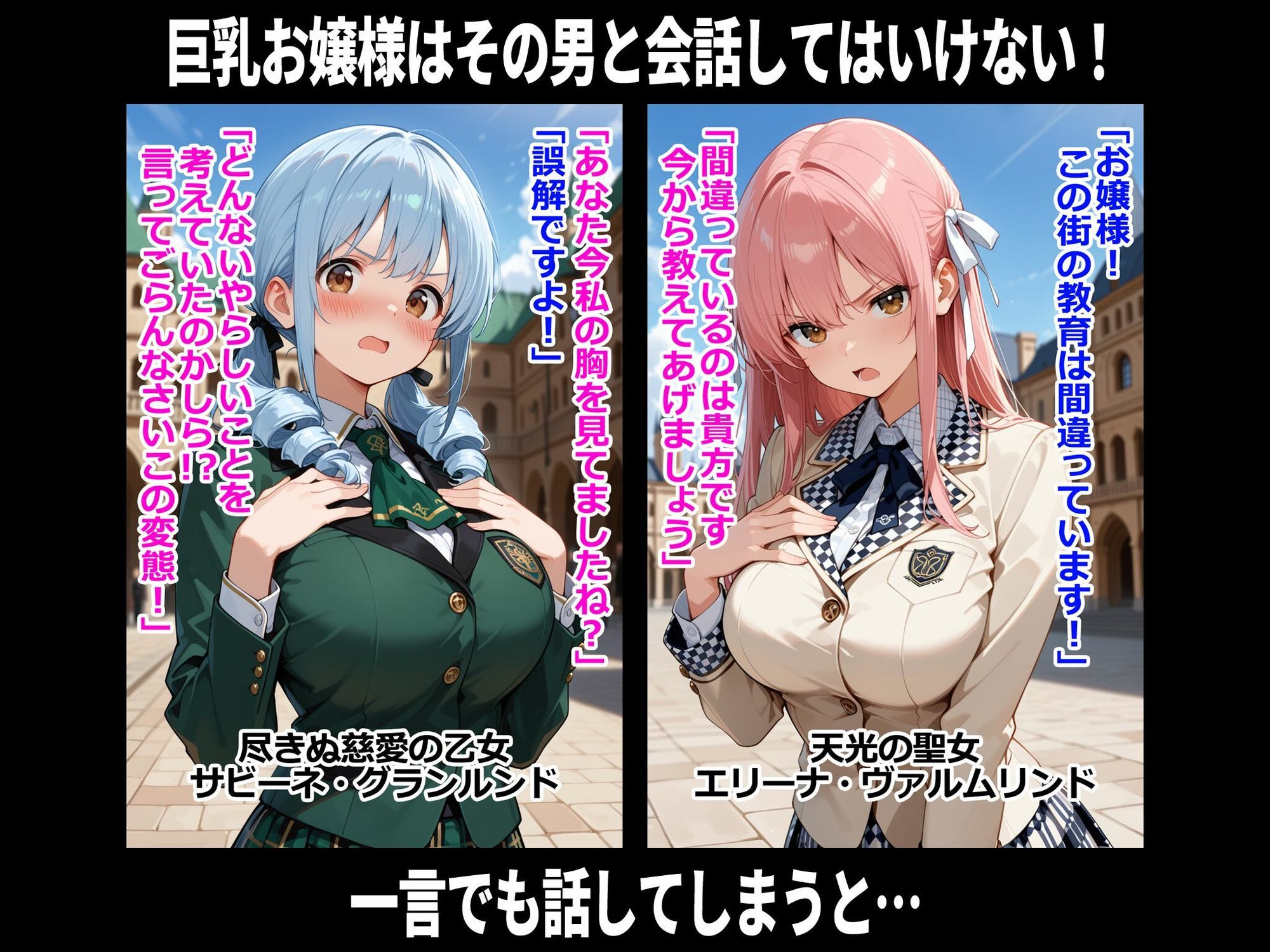 巨乳お嬢様はその男と会話してはいけない2 即堕ち2コマ サンプル画像2