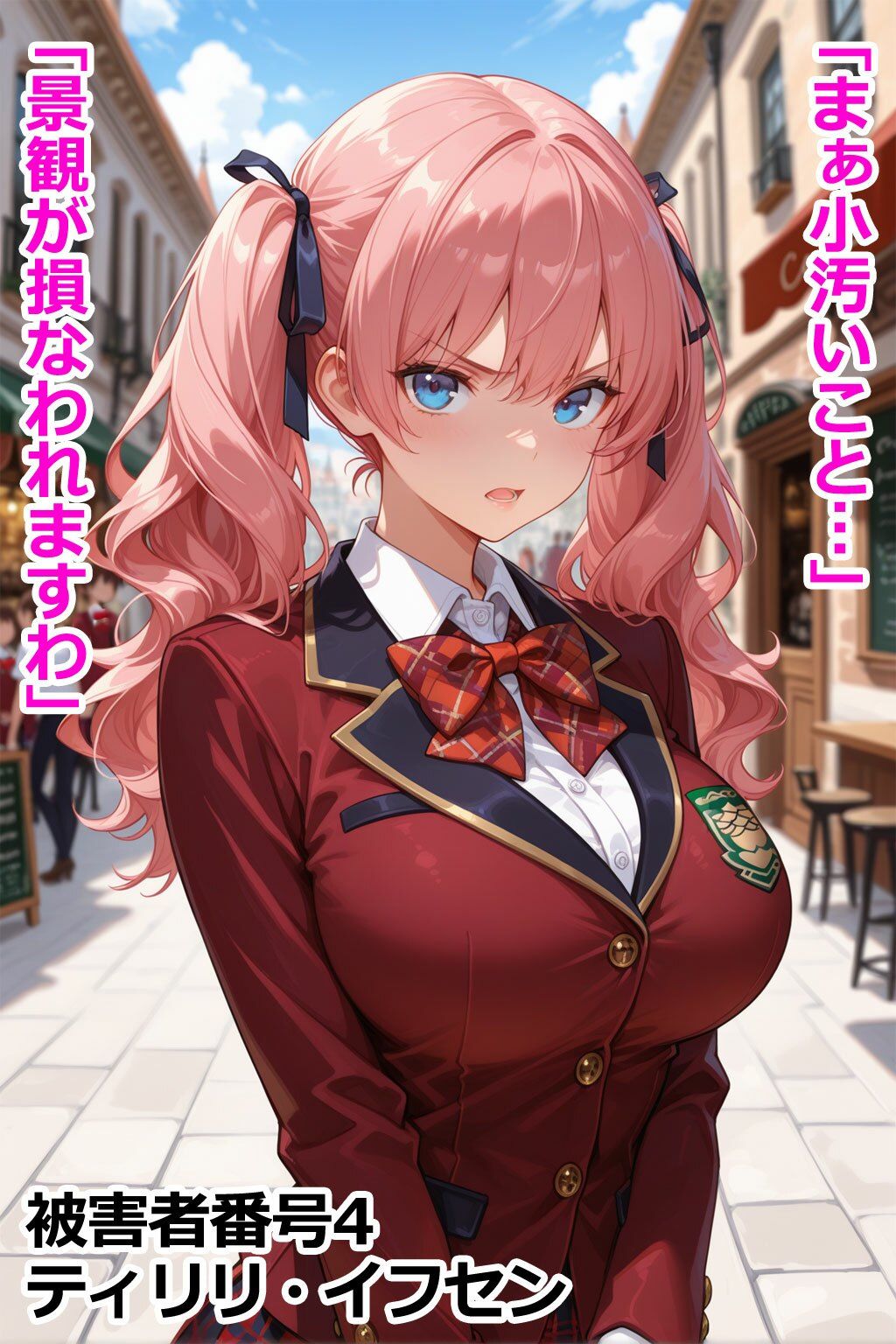 巨乳お嬢様レ〇プ事件被害者録 即出し2コマ サンプル画像4
