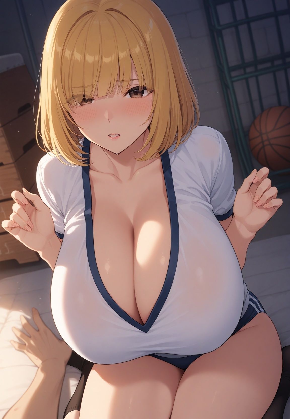 巨乳エロボディ制服J〇寝取って密着コスラブえっち 監〇学園 サンプル画像7