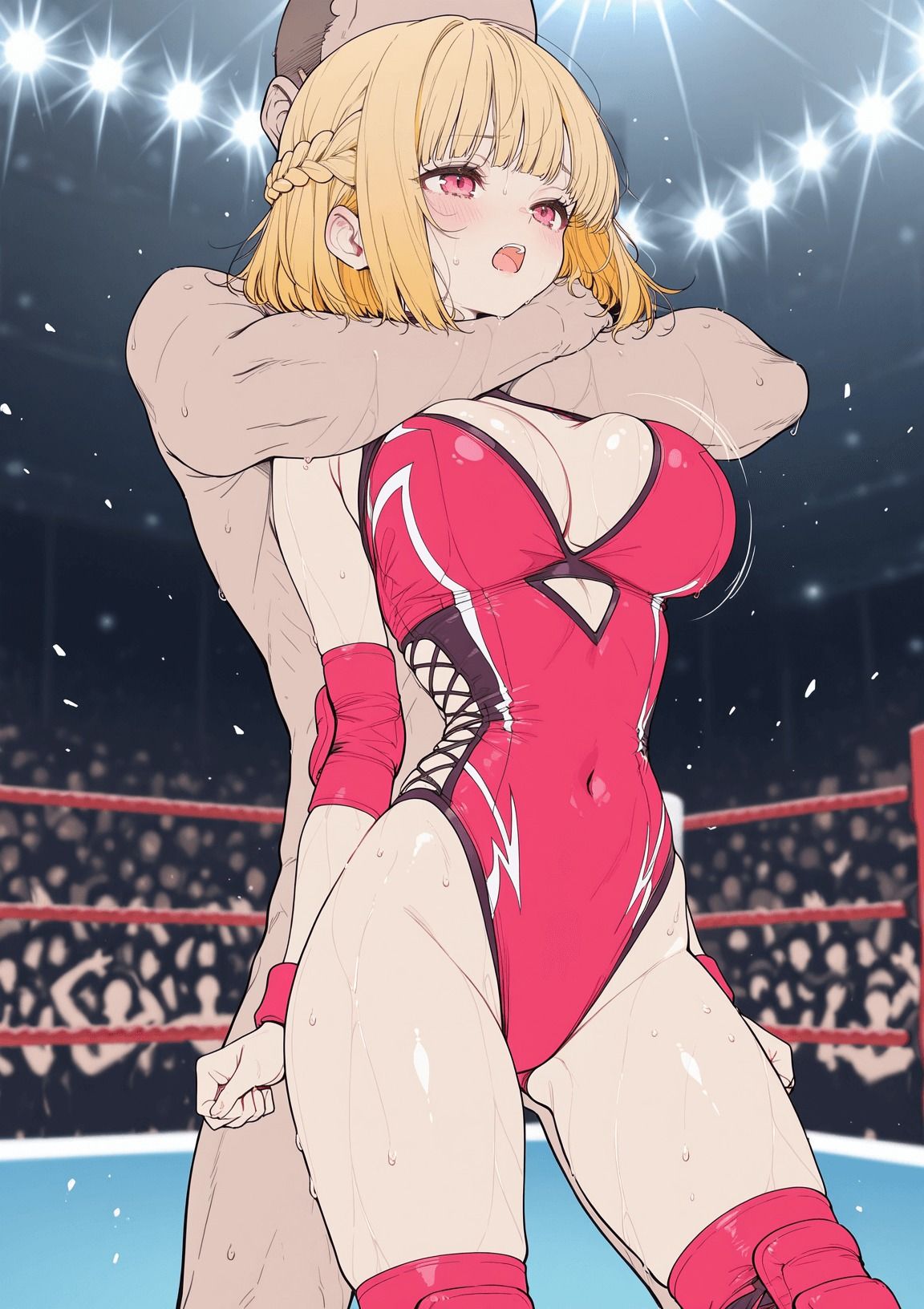 巨乳プロレスラー完全敗北 中出しリング輪● サンプル画像2