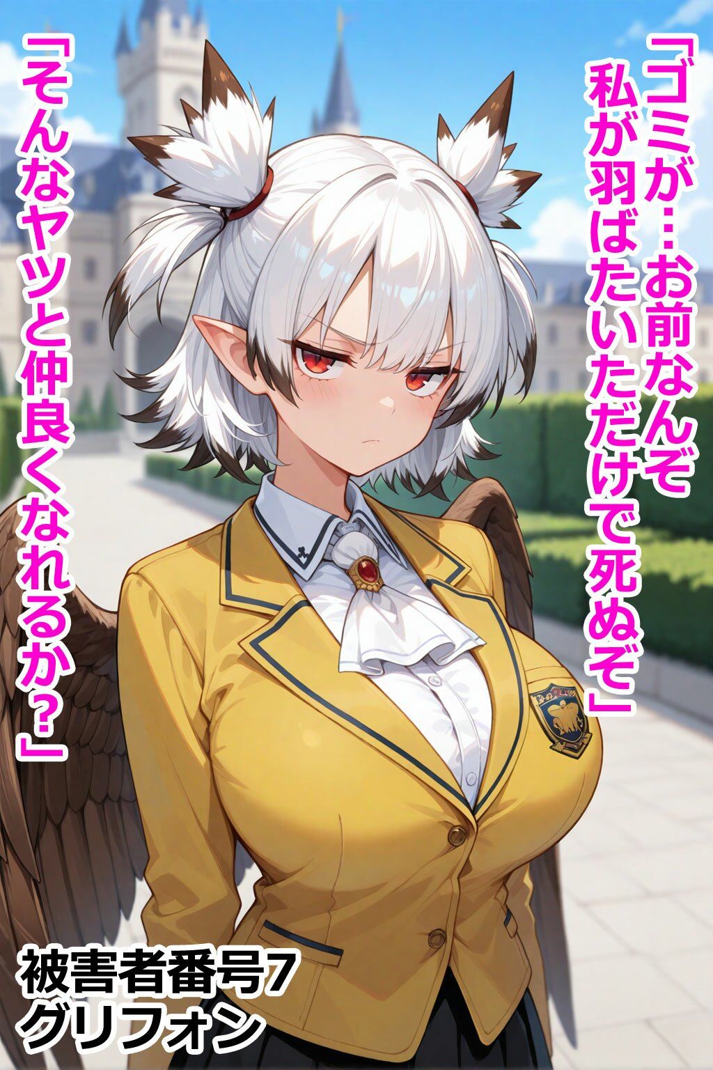 巨乳モンスター娘レ〇プ事件被害者録 即出し2コマ サンプル画像4