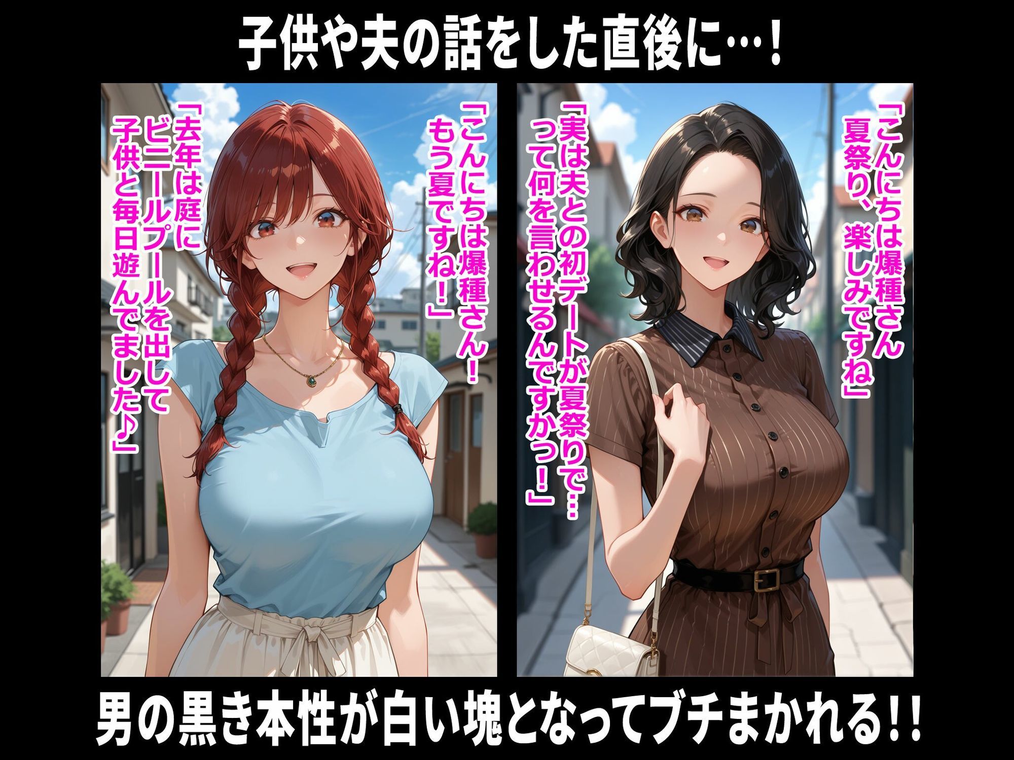 巨乳人妻レ〇プ事件被害者録 即出し2コマ サンプル画像3