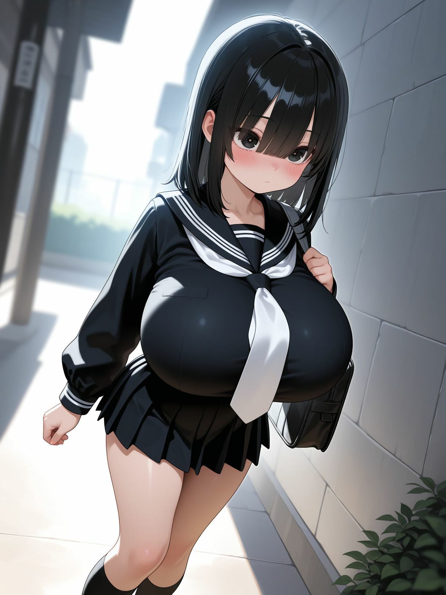 巨乳制服少女動画像集2 サンプル画像1