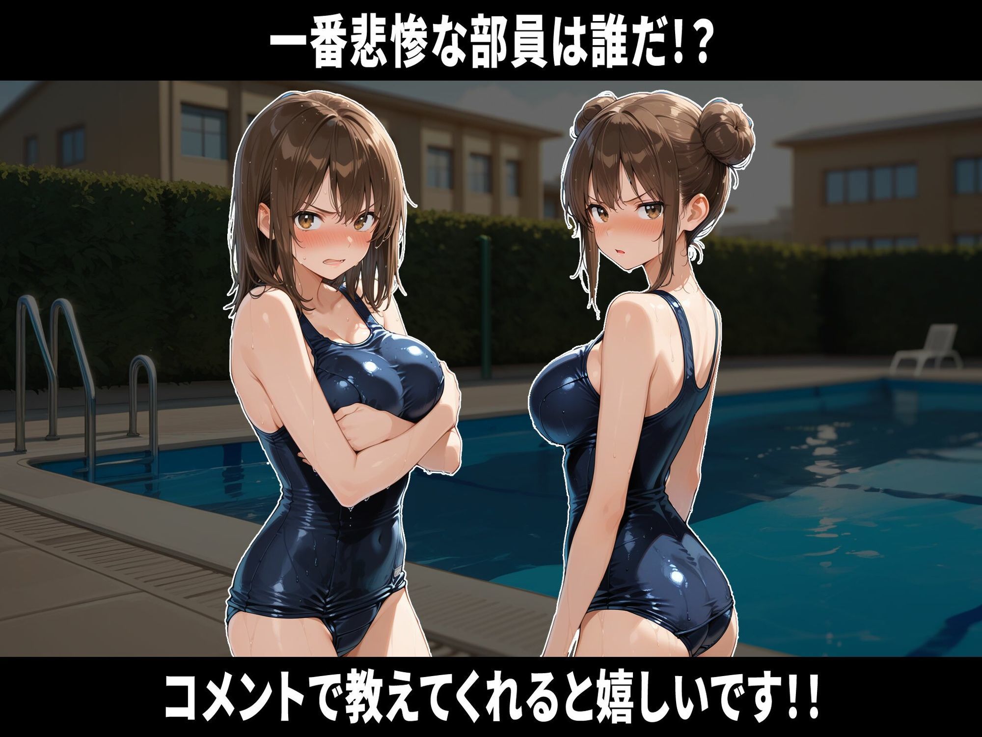 巨乳水泳部員26人高額水道代をカンパしてもらう代わりに学園の肉便器になる 即堕ち3コマ サンプル画像6