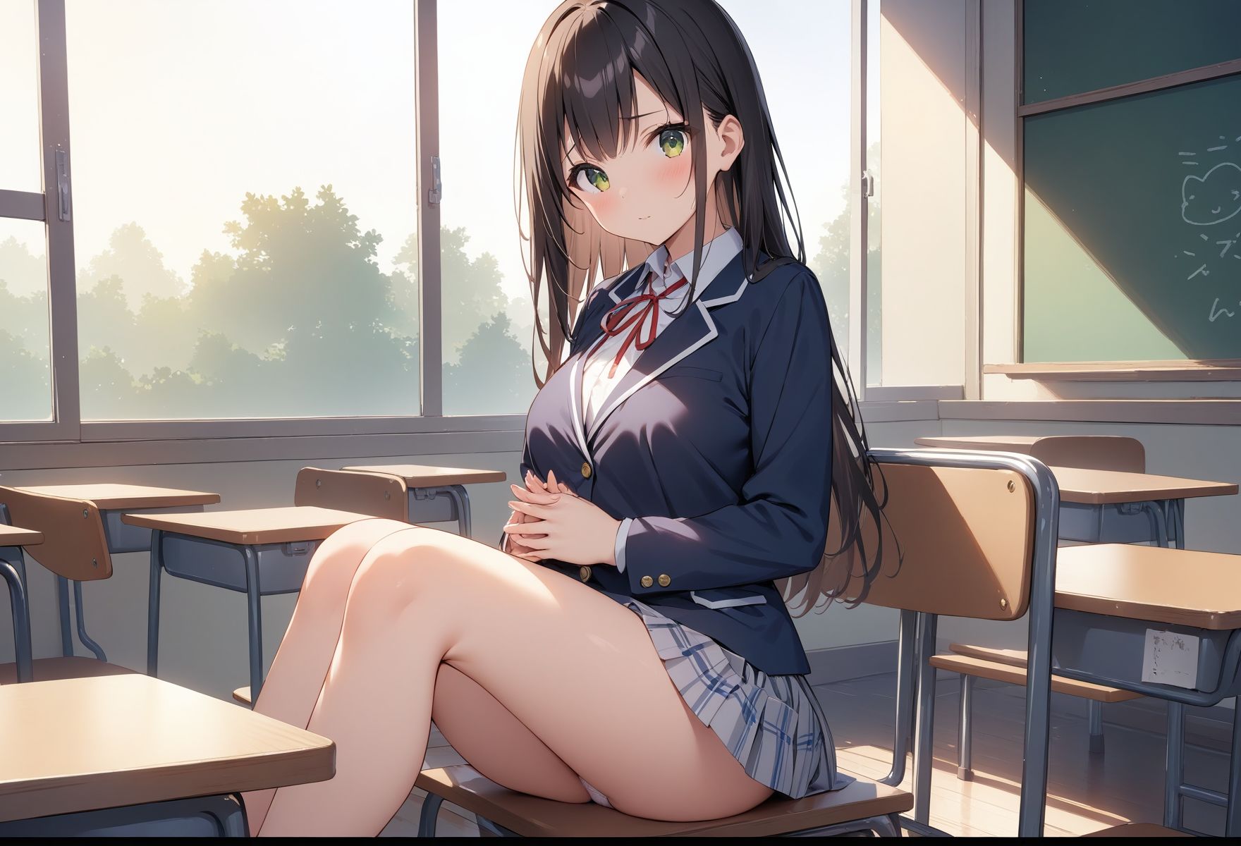巨乳美女JKのパンチラ集 サンプル画像6