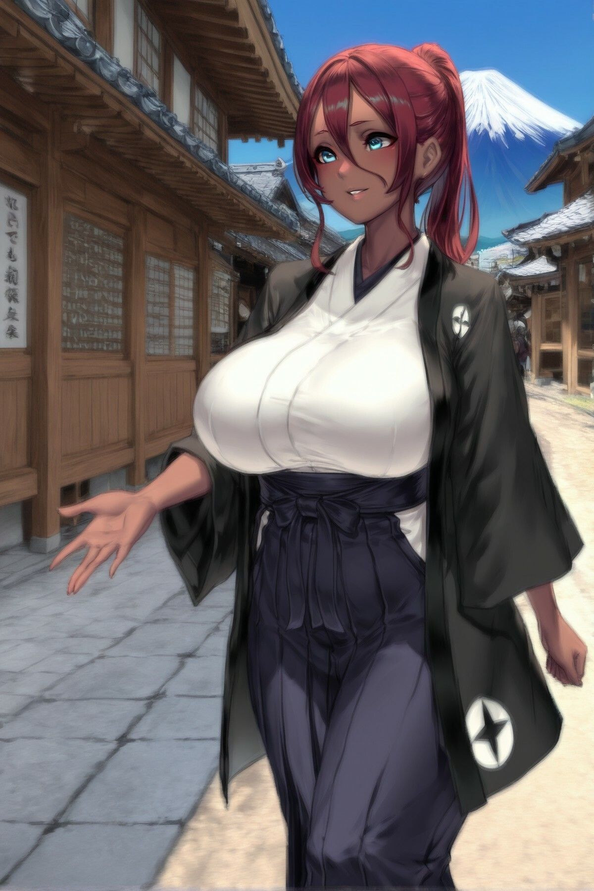 巨乳赤髪傭兵と異国巡りする話2 サンプル画像7