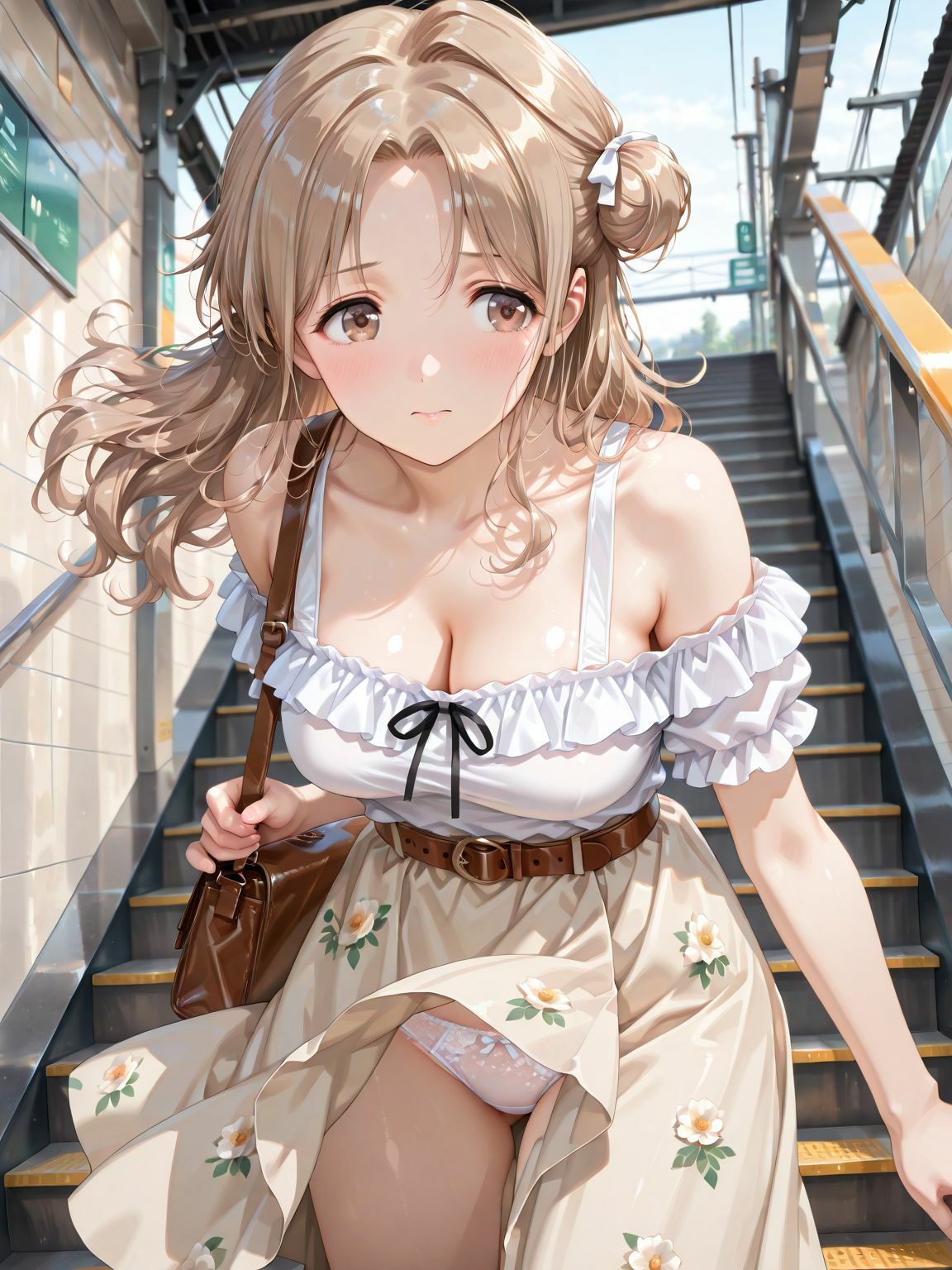 市川〇菜の痴●電車 サンプル画像2