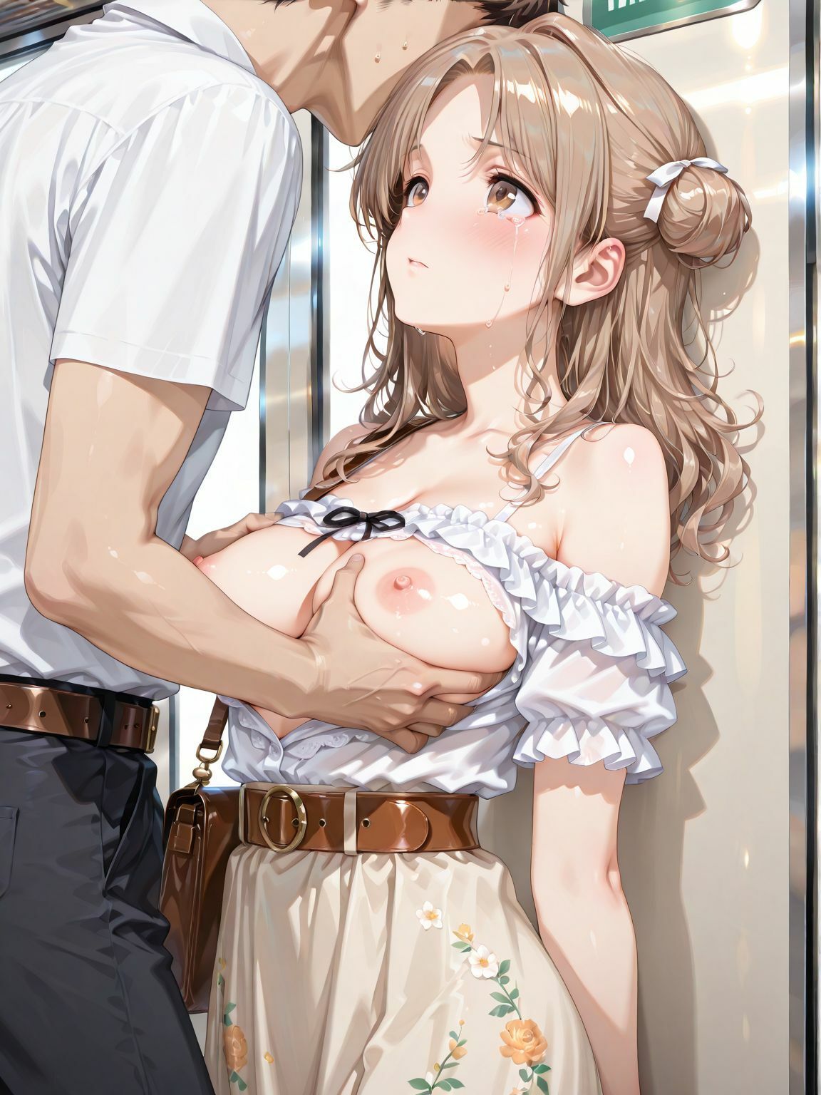 市川〇菜の痴●電車 サンプル画像5