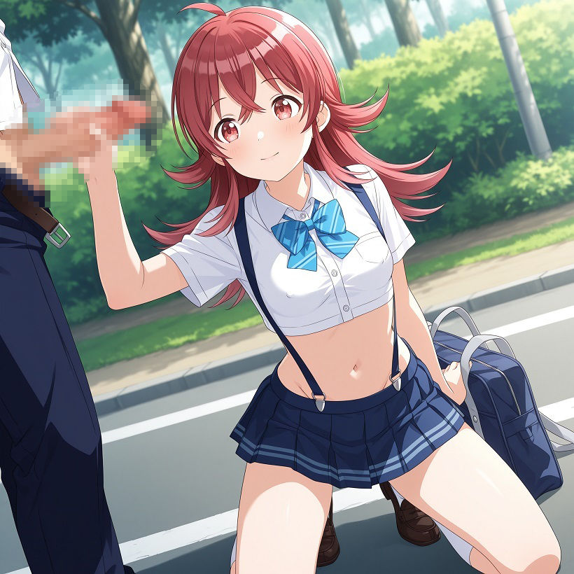 常識改変された学校で性処理をするアイドル 小〇果穂編 サンプル画像1