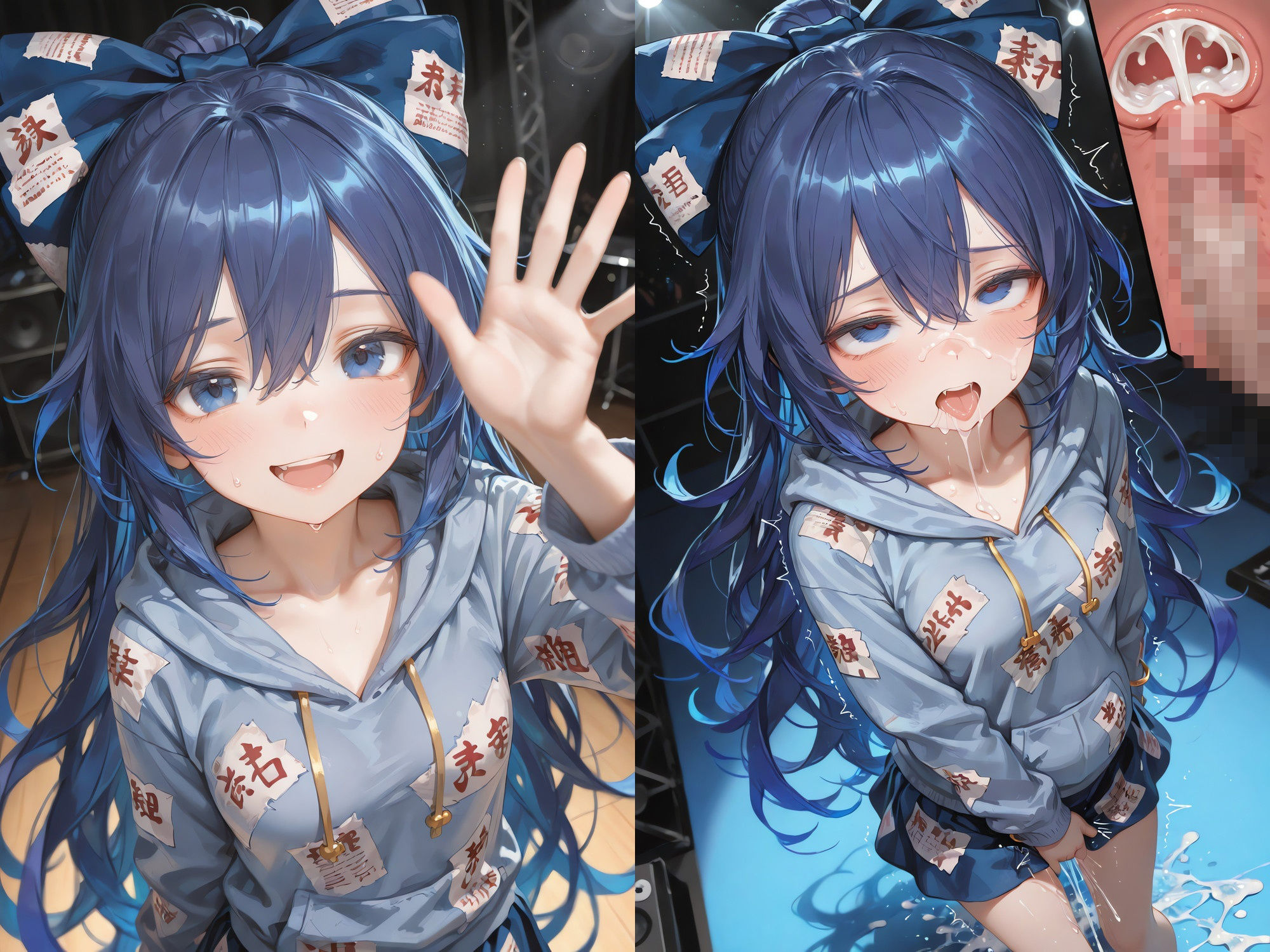 幻想郷アイドルライブで魔法のオナホがつながった 〜幻想郷ライブ×魔法のオナホ、中出し転送だらけの一日〜 （透過・ボテ腹あり） サンプル画像1
