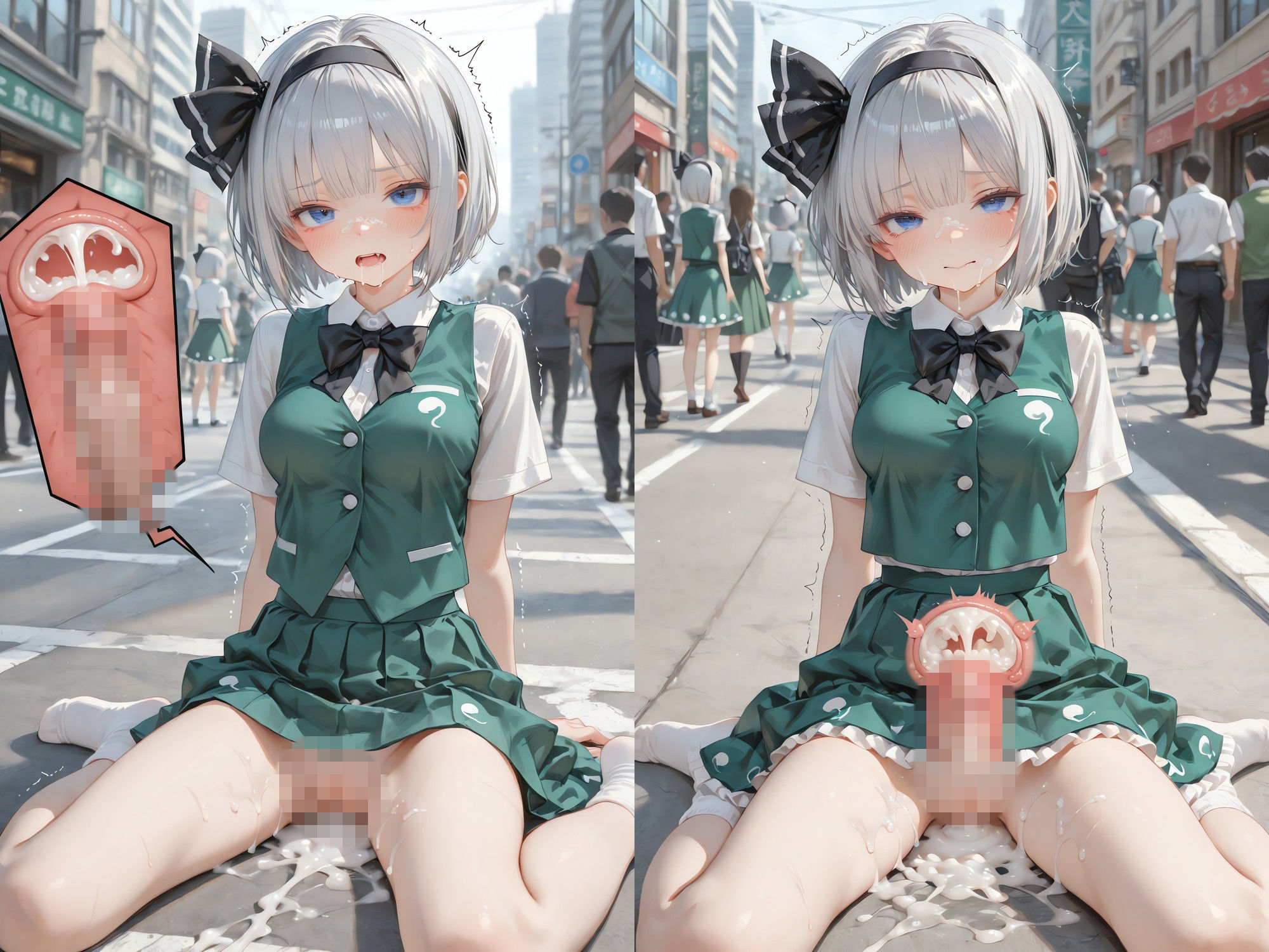 幻想郷アイドルライブで魔法のオナホがつながった 〜幻想郷ライブ×魔法のオナホ、中出し転送だらけの一日〜 （透過・ボテ腹あり） サンプル画像6